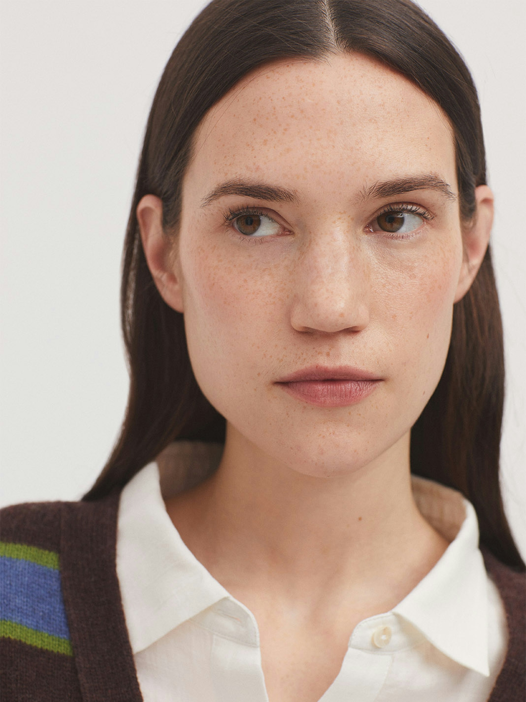 Chaqueta rayas en lana
