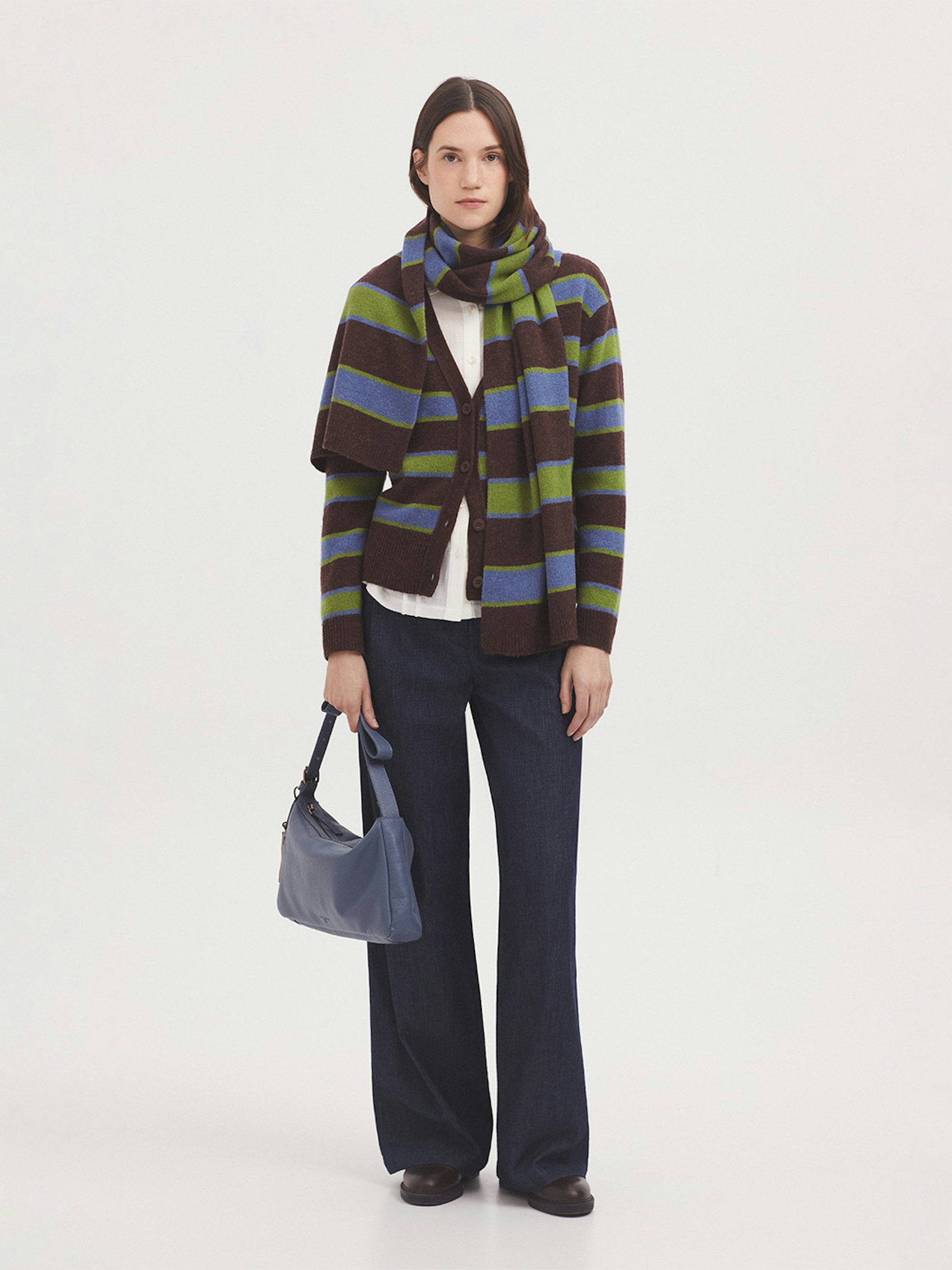 Chaqueta rayas en lana
