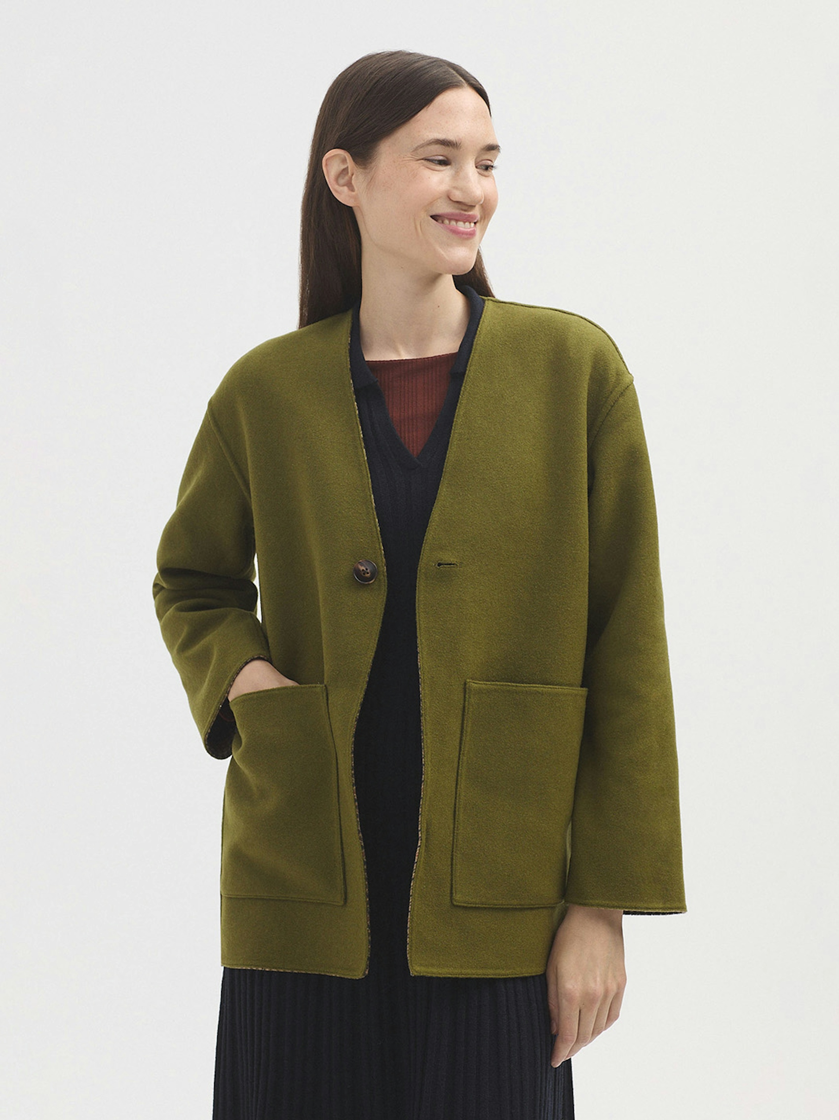Veste réversible carreaux 5