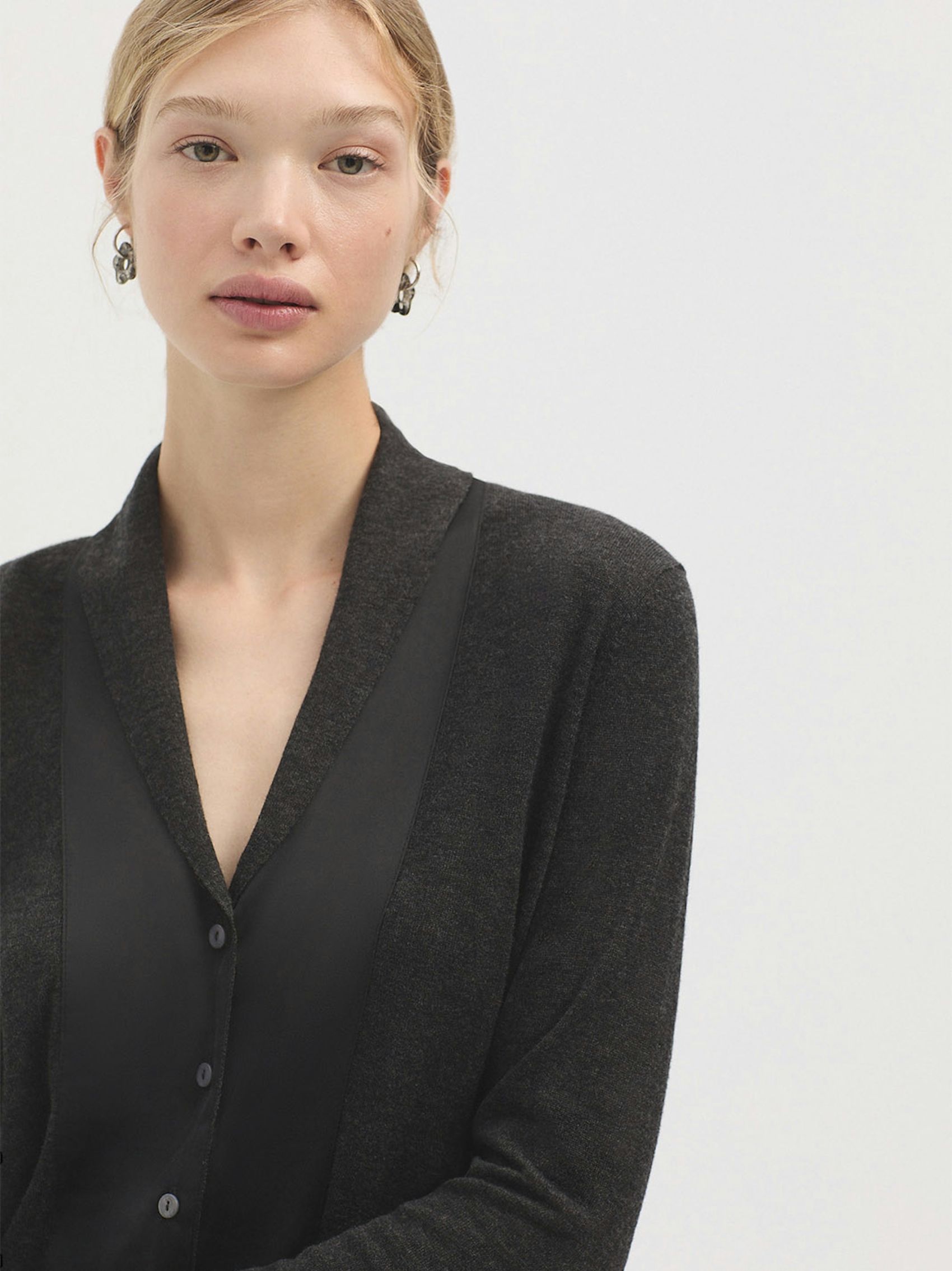Shawl collar cardigan 0