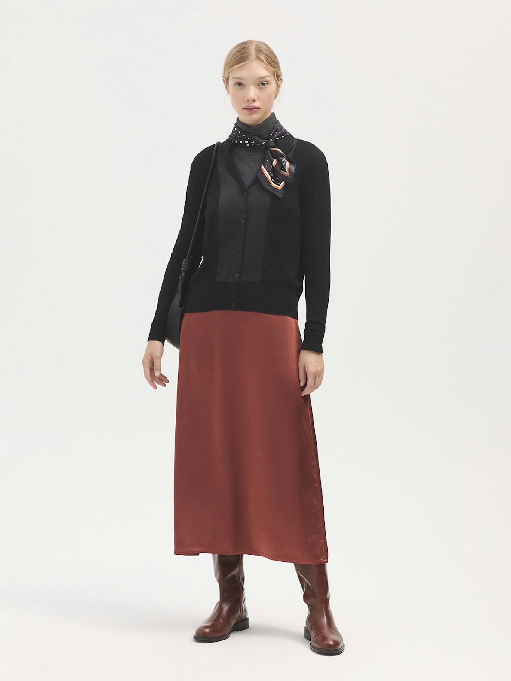 Shawl collar cardigan