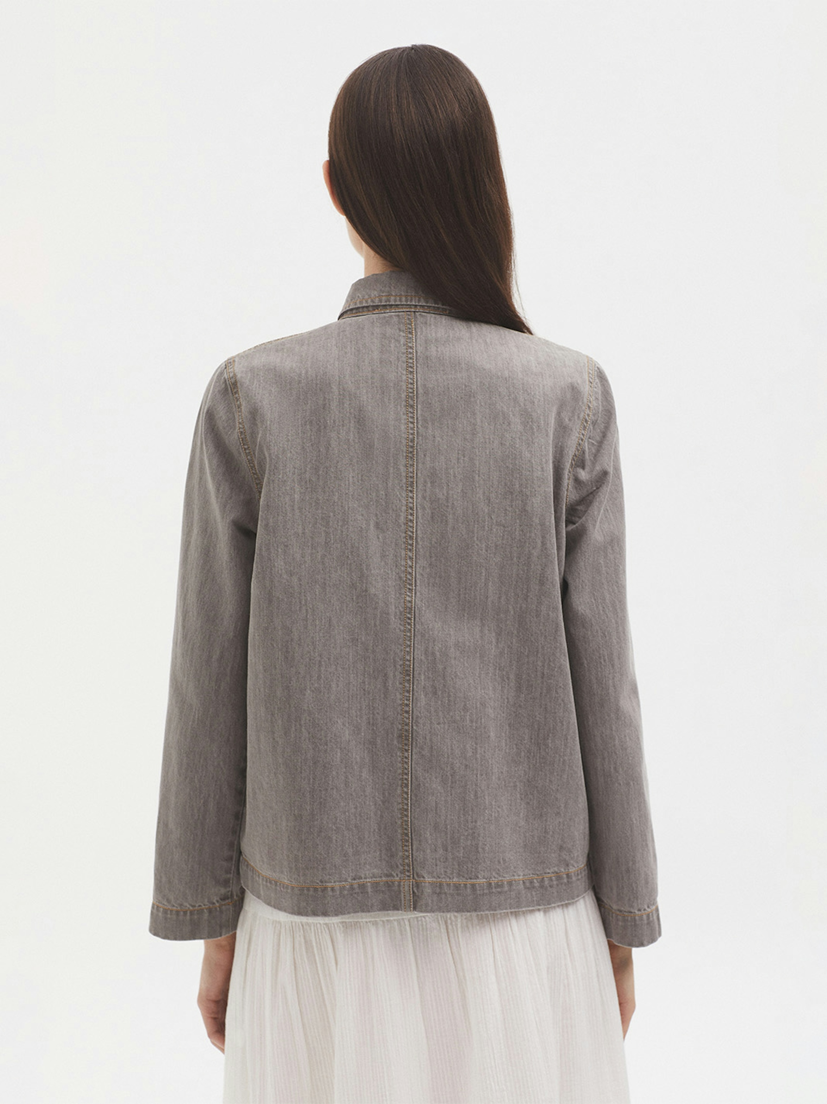 Chaqueta vaquera gris