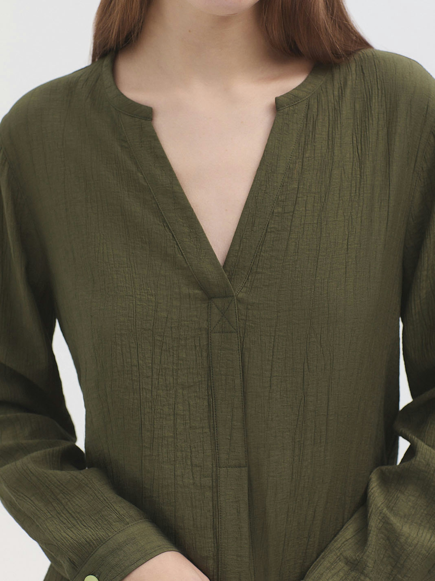 Camisa arrugada viscosa