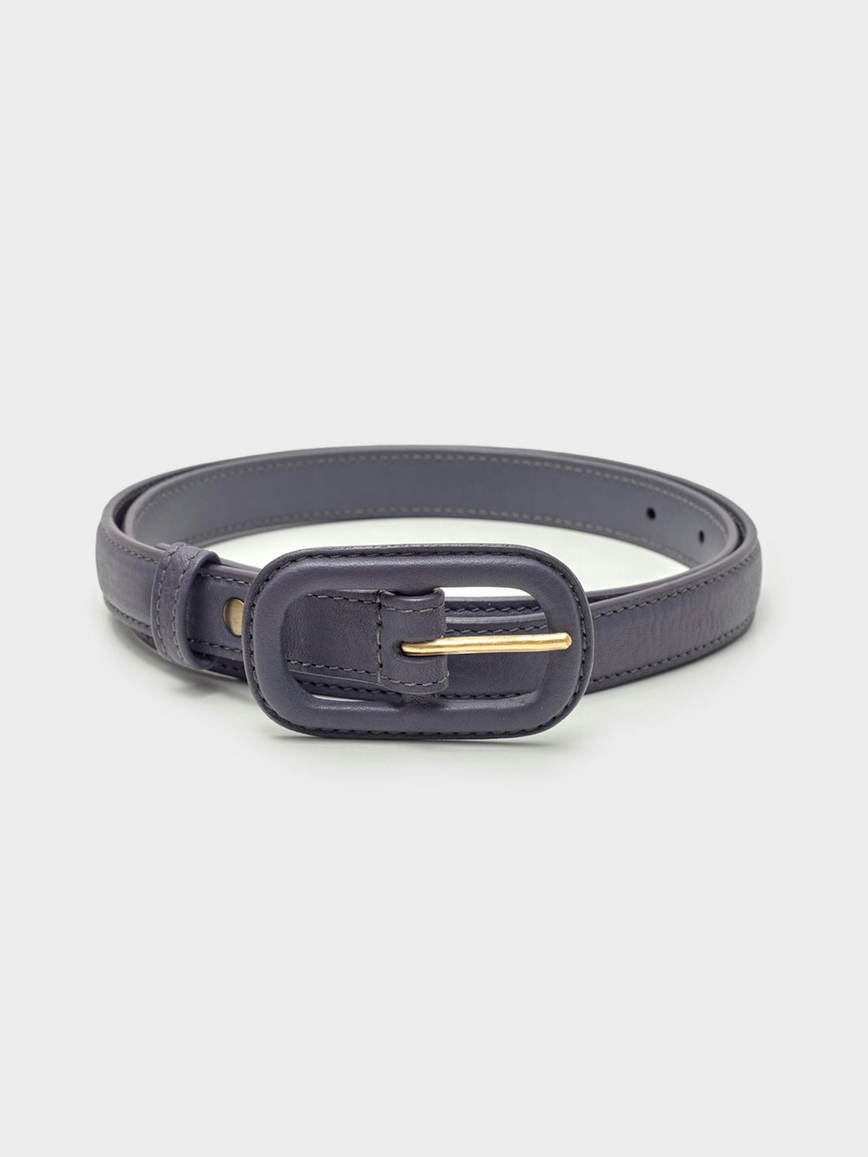 Leather belt with buckle 1