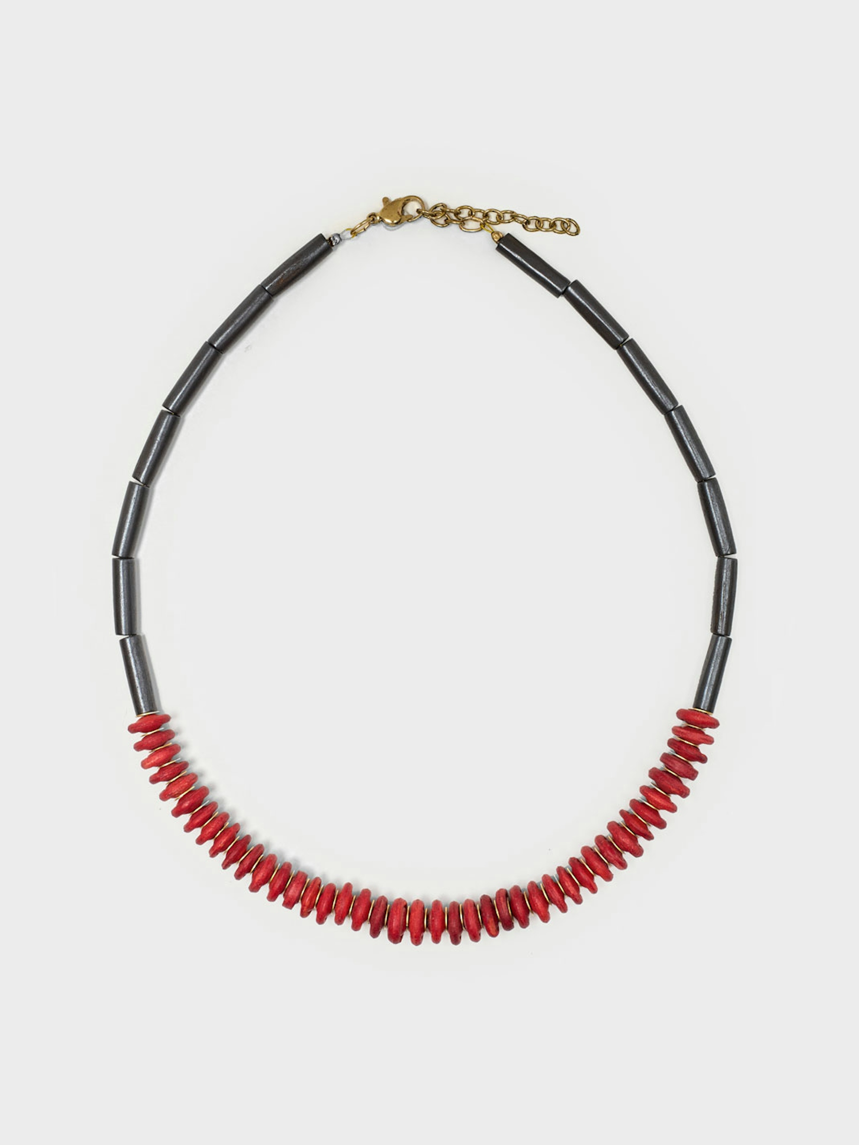 Collar piedras y hueso