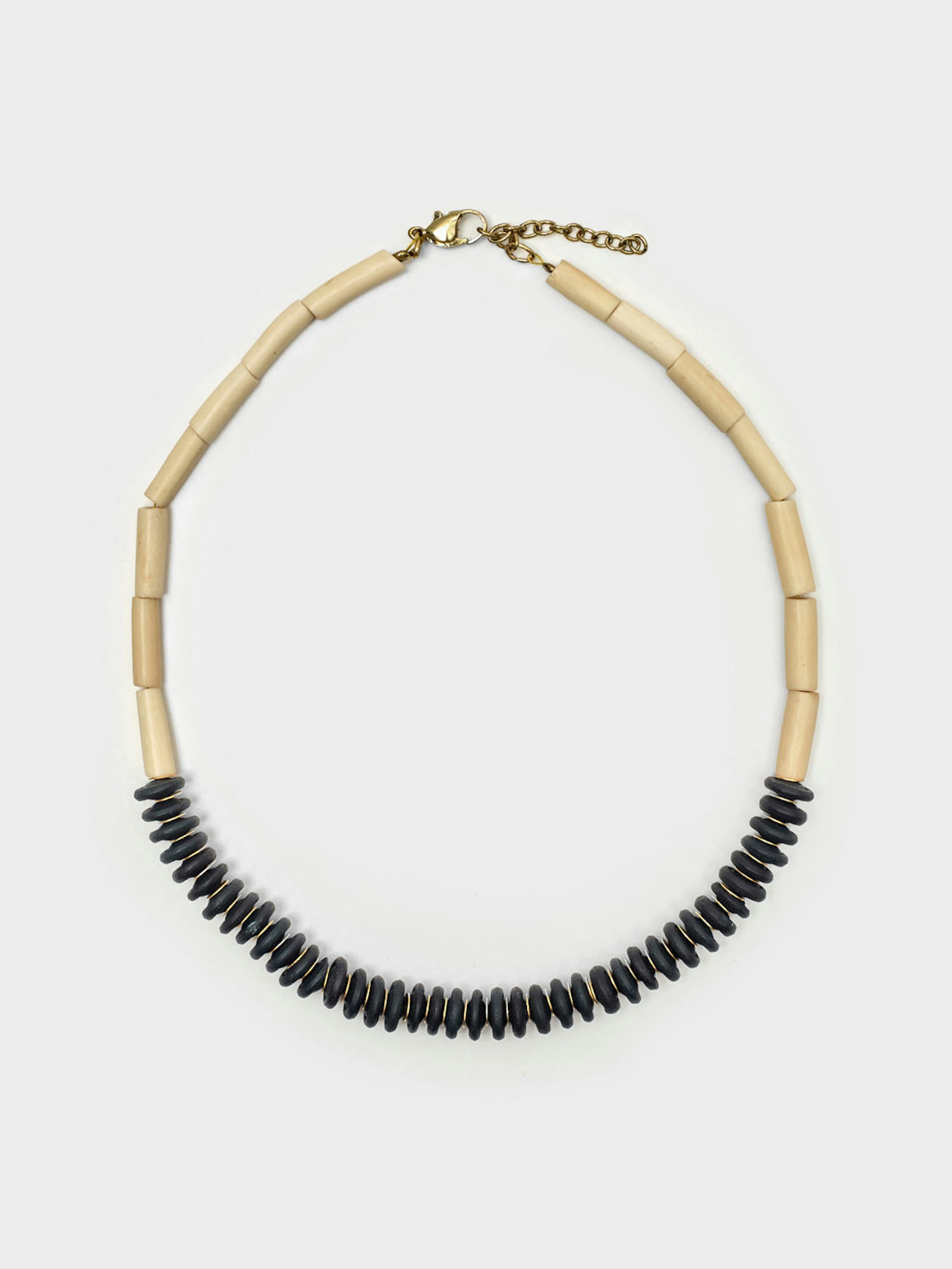 Collar piedras y hueso