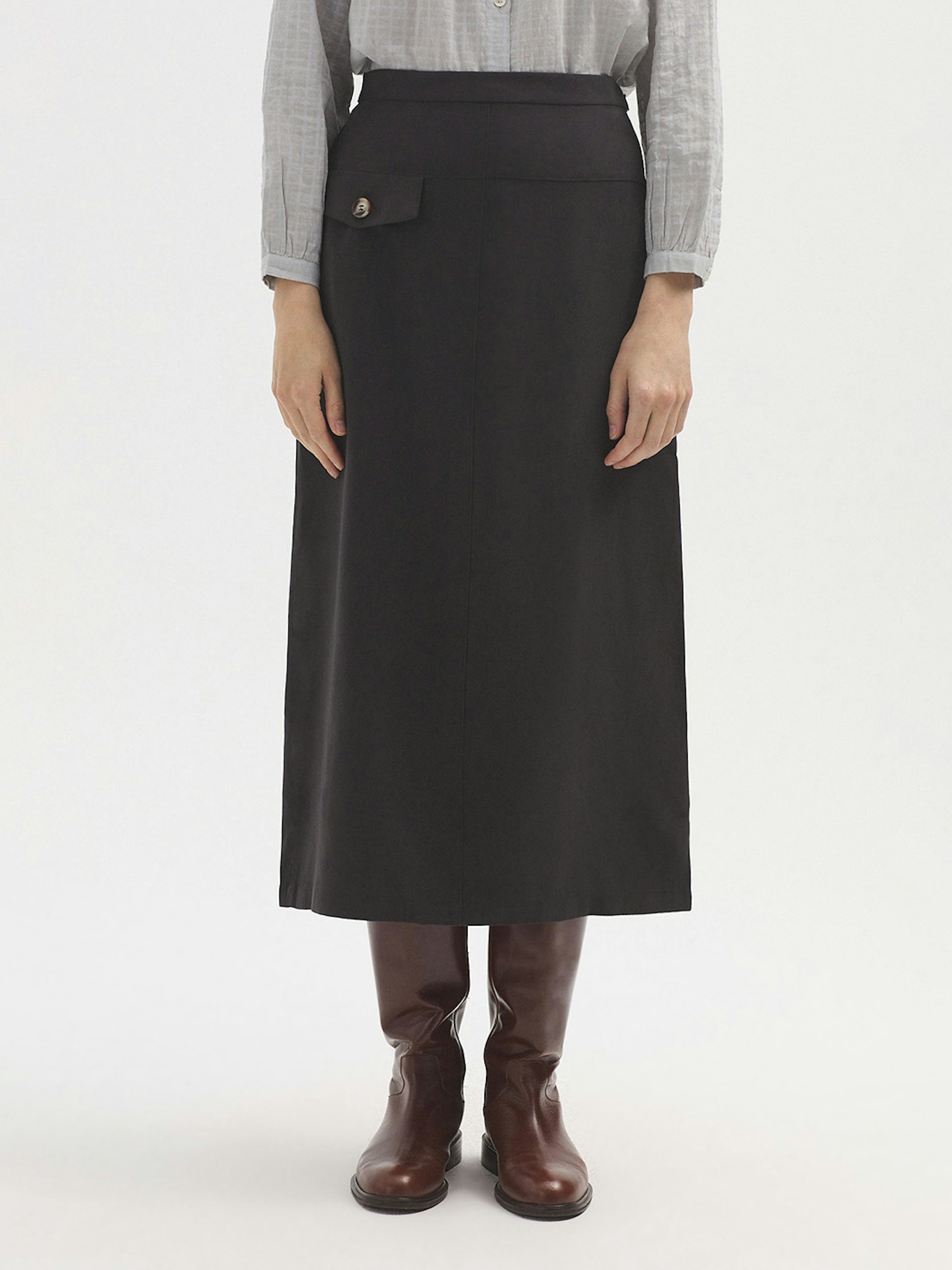 Jupe mi-longue viscose 3