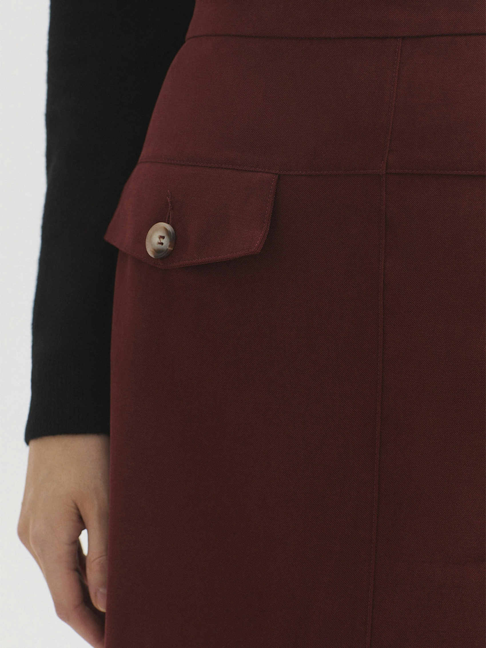 Falda midi viscosa