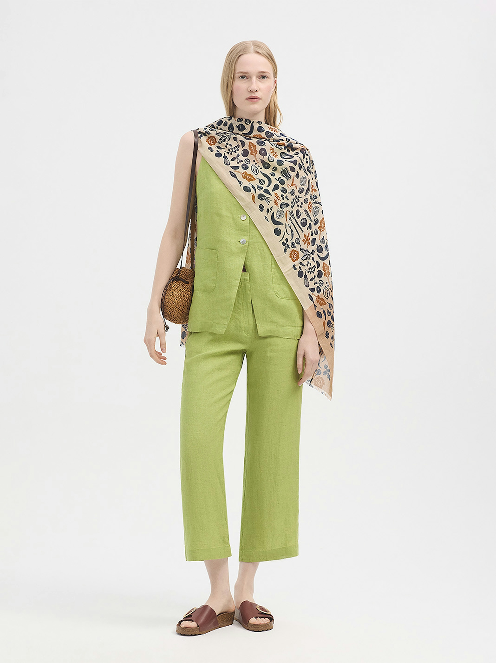 Foulard Greenery cotone