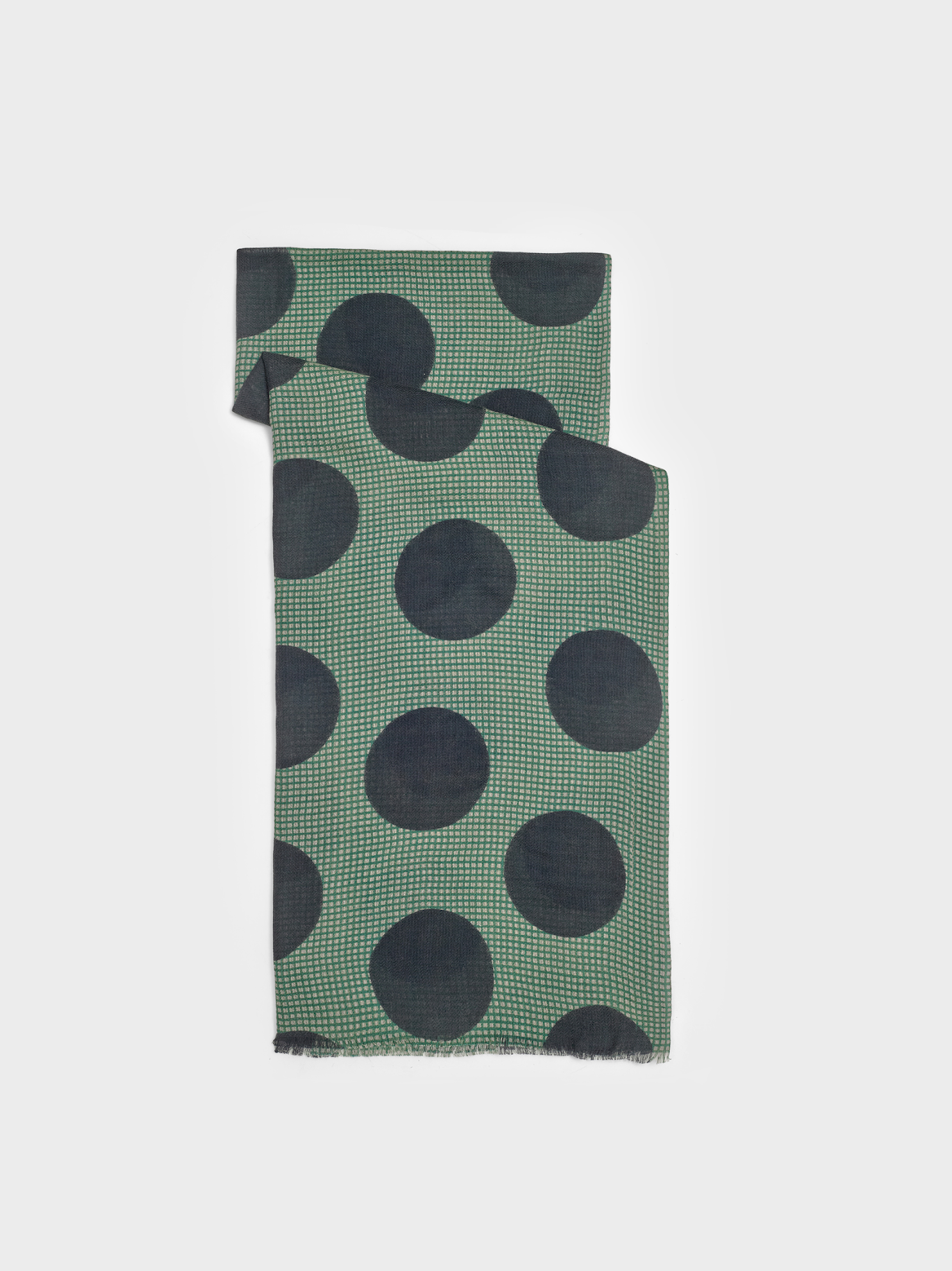 Polka dot checked foulard
