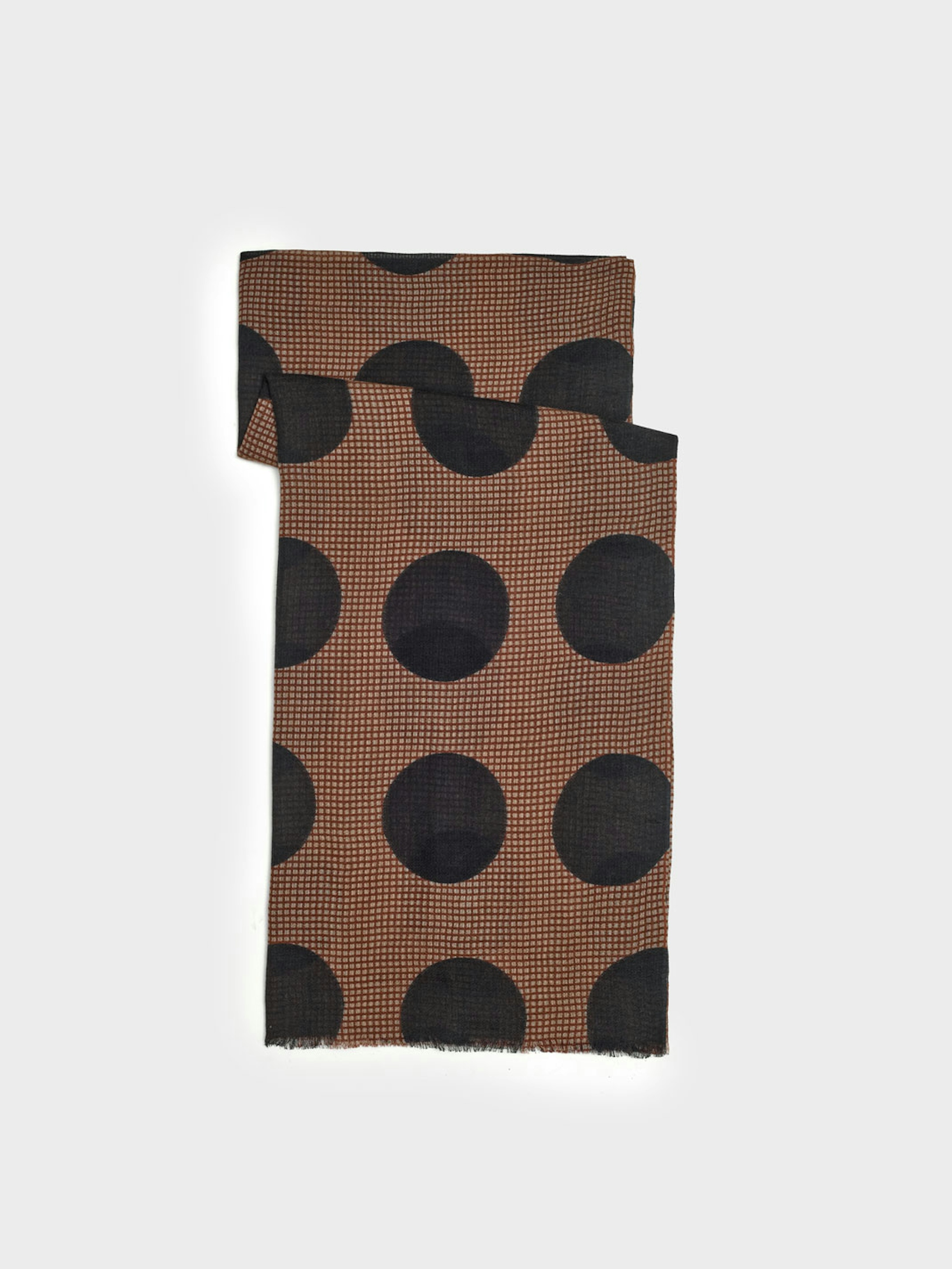 Polka dot checked foulard