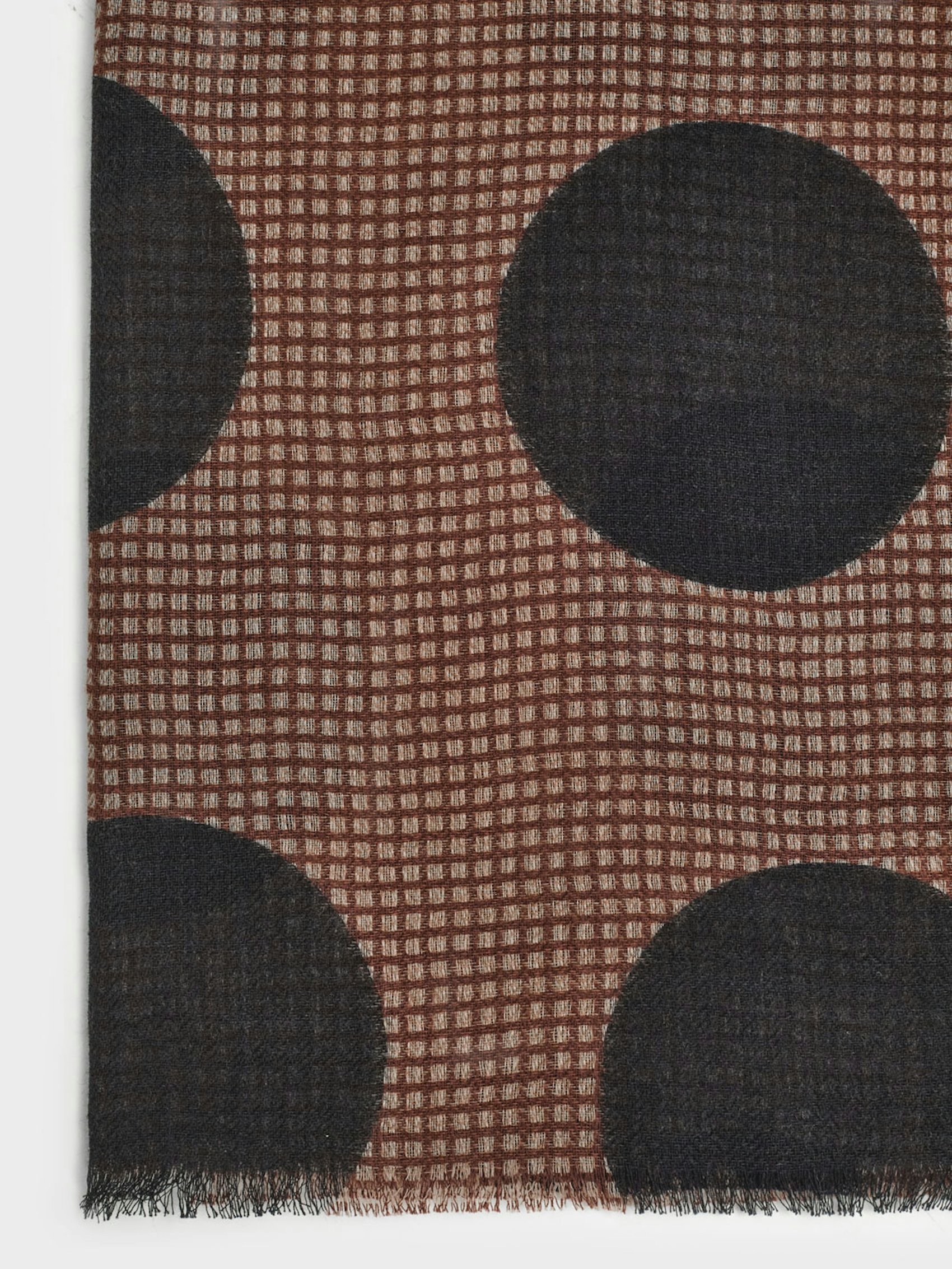 Polka dot checked foulard