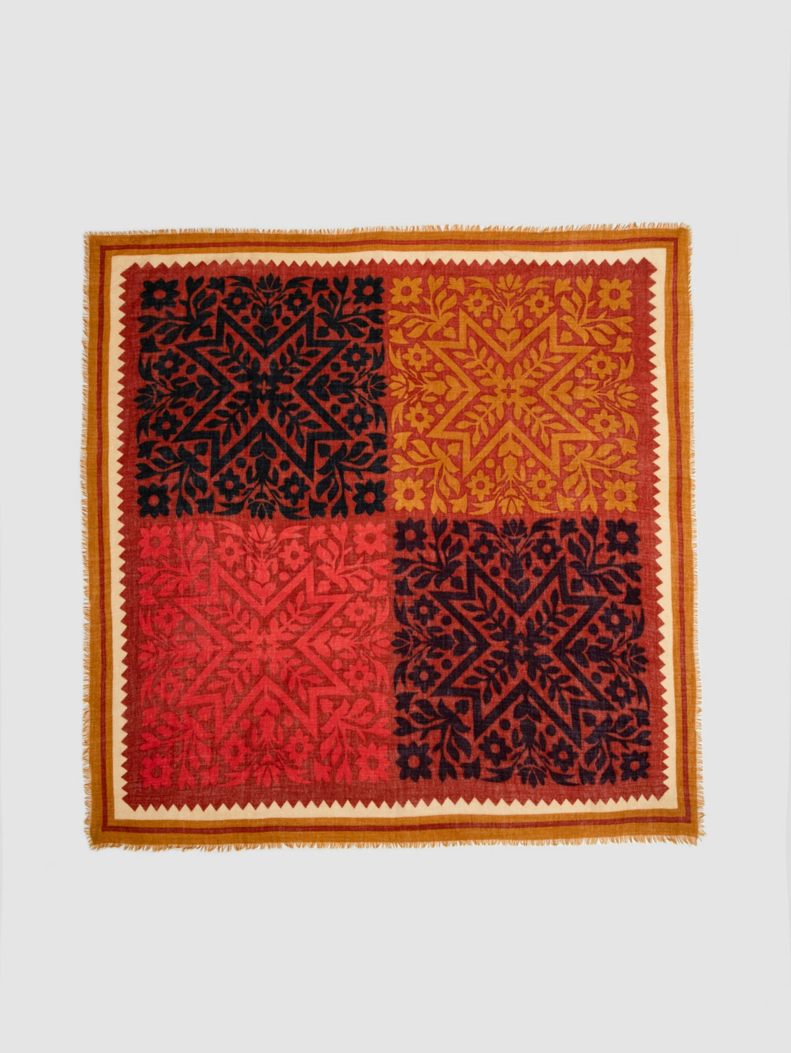 Folk print foulard