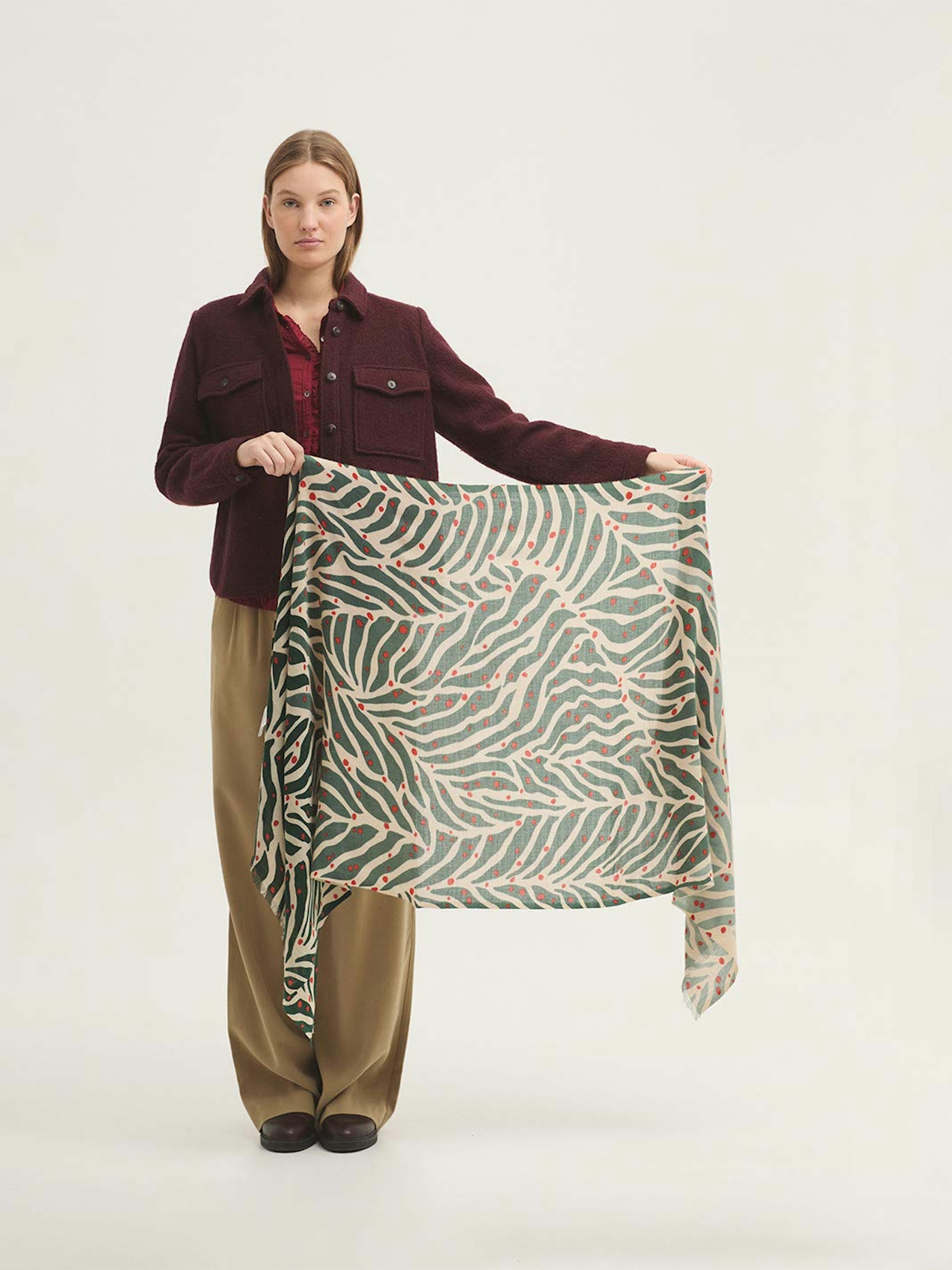 Foulard stampa Zebra