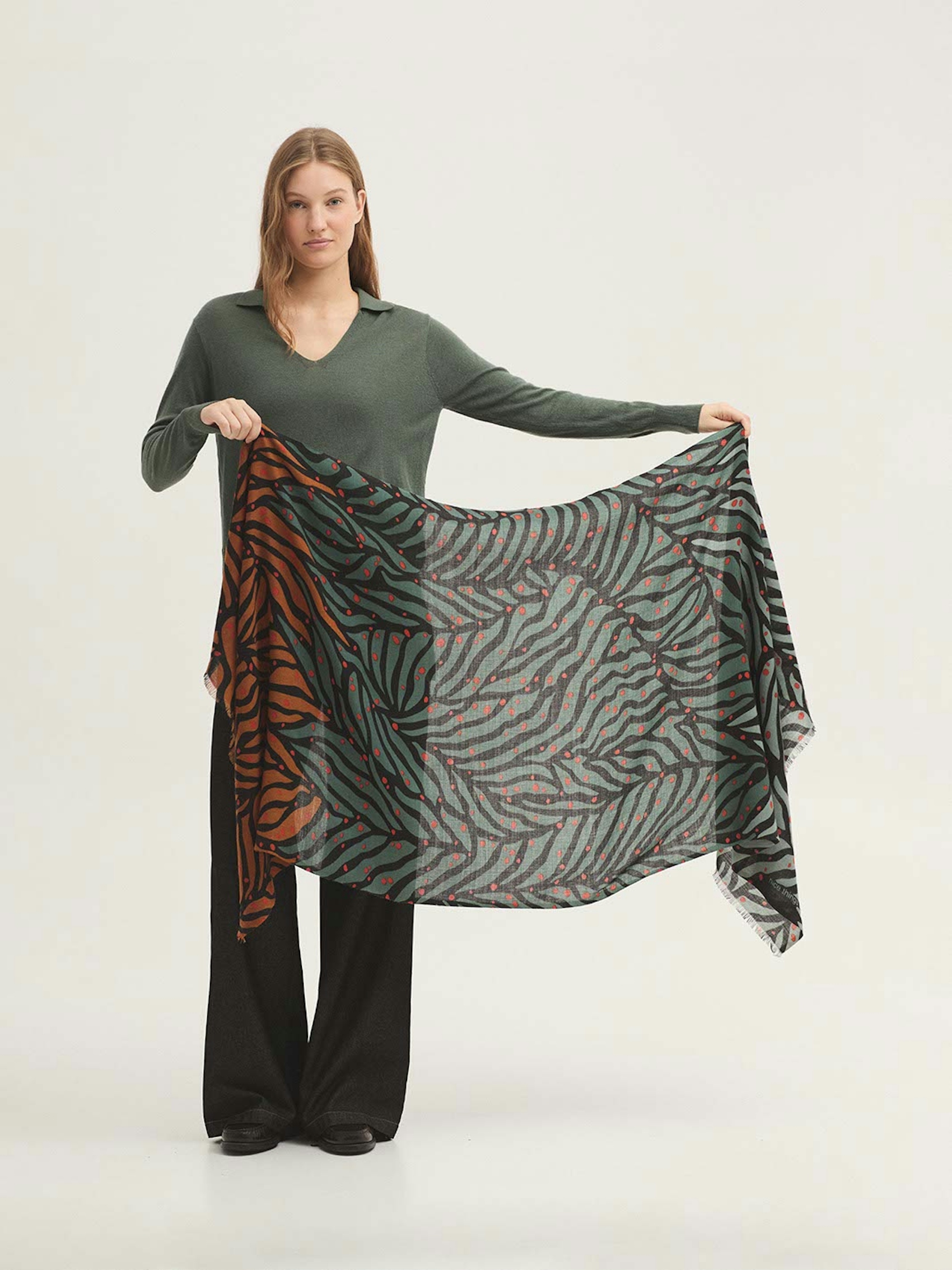 Foulard stampa Zebra