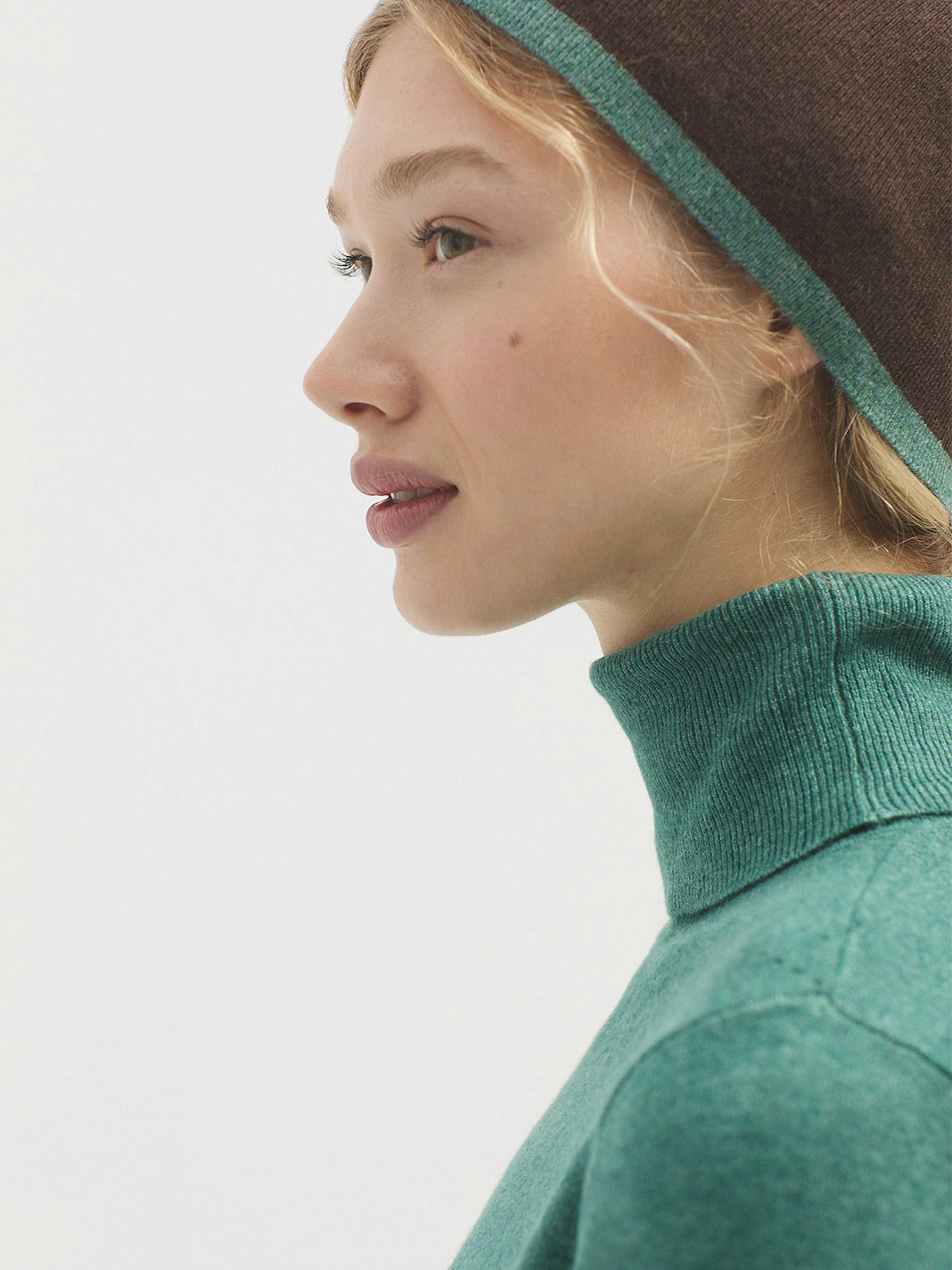 Gorro lana contraste