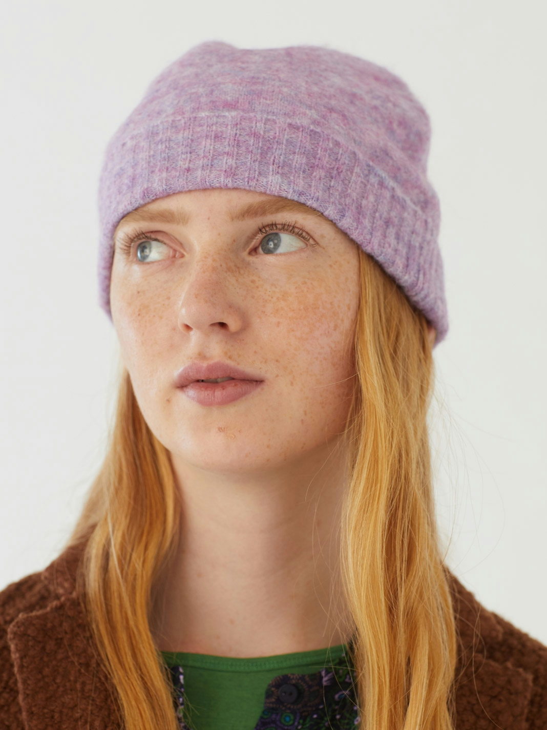 Marbled knitted hat