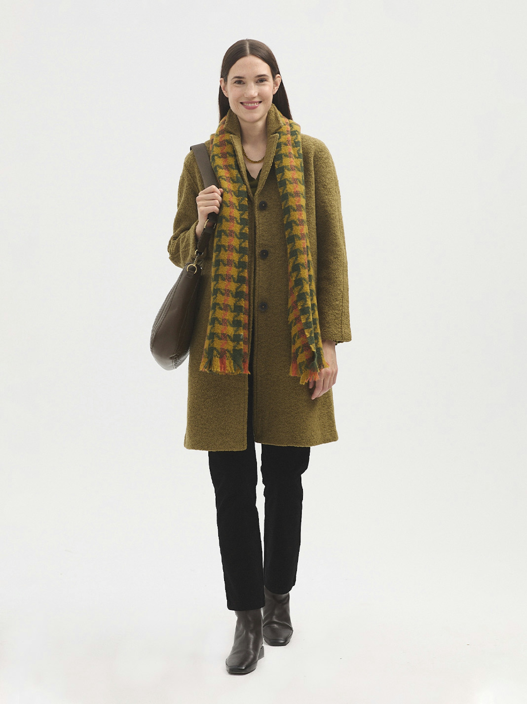 Wool jumper with splits