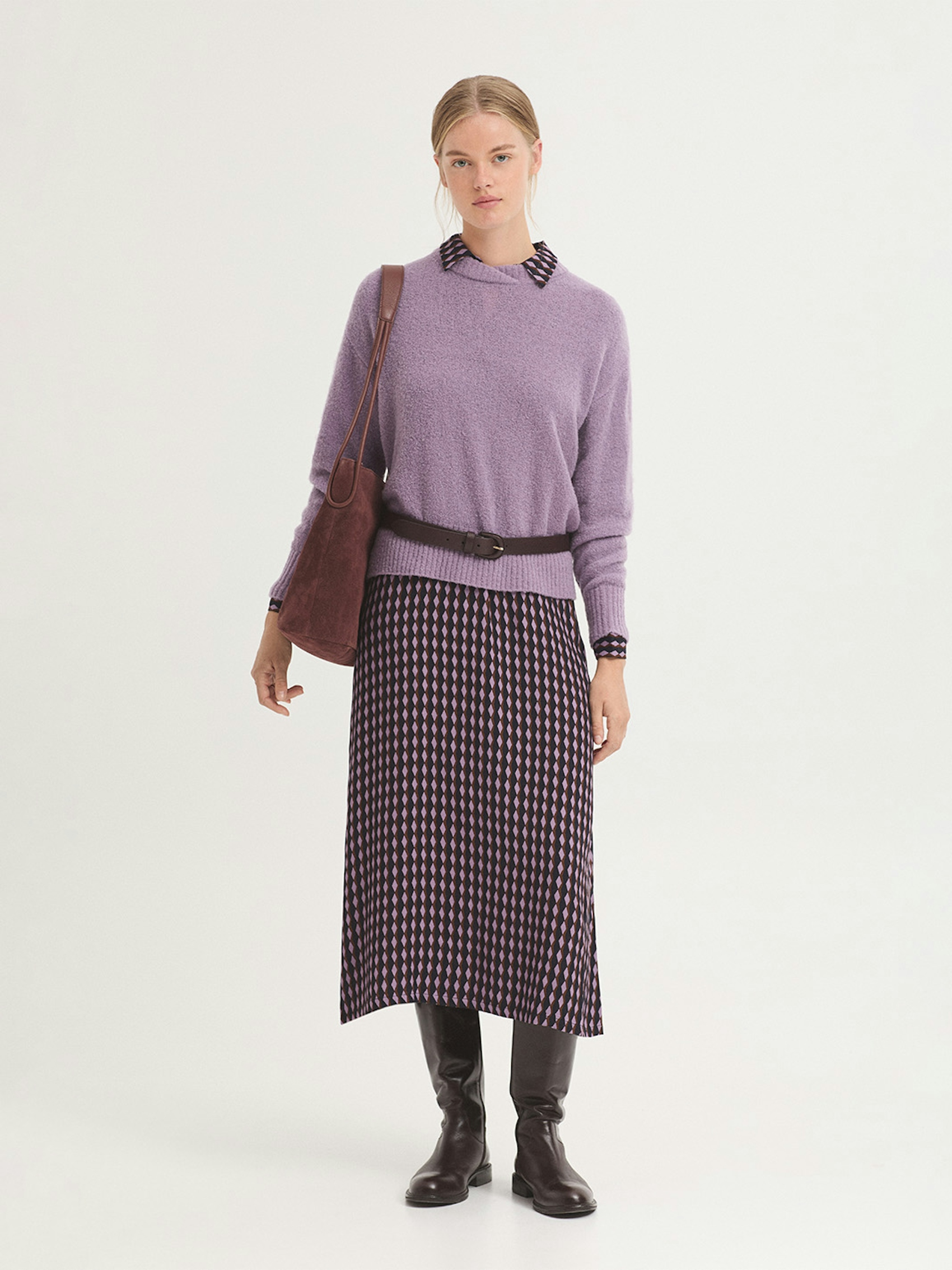 Basic bouclé wool jumper