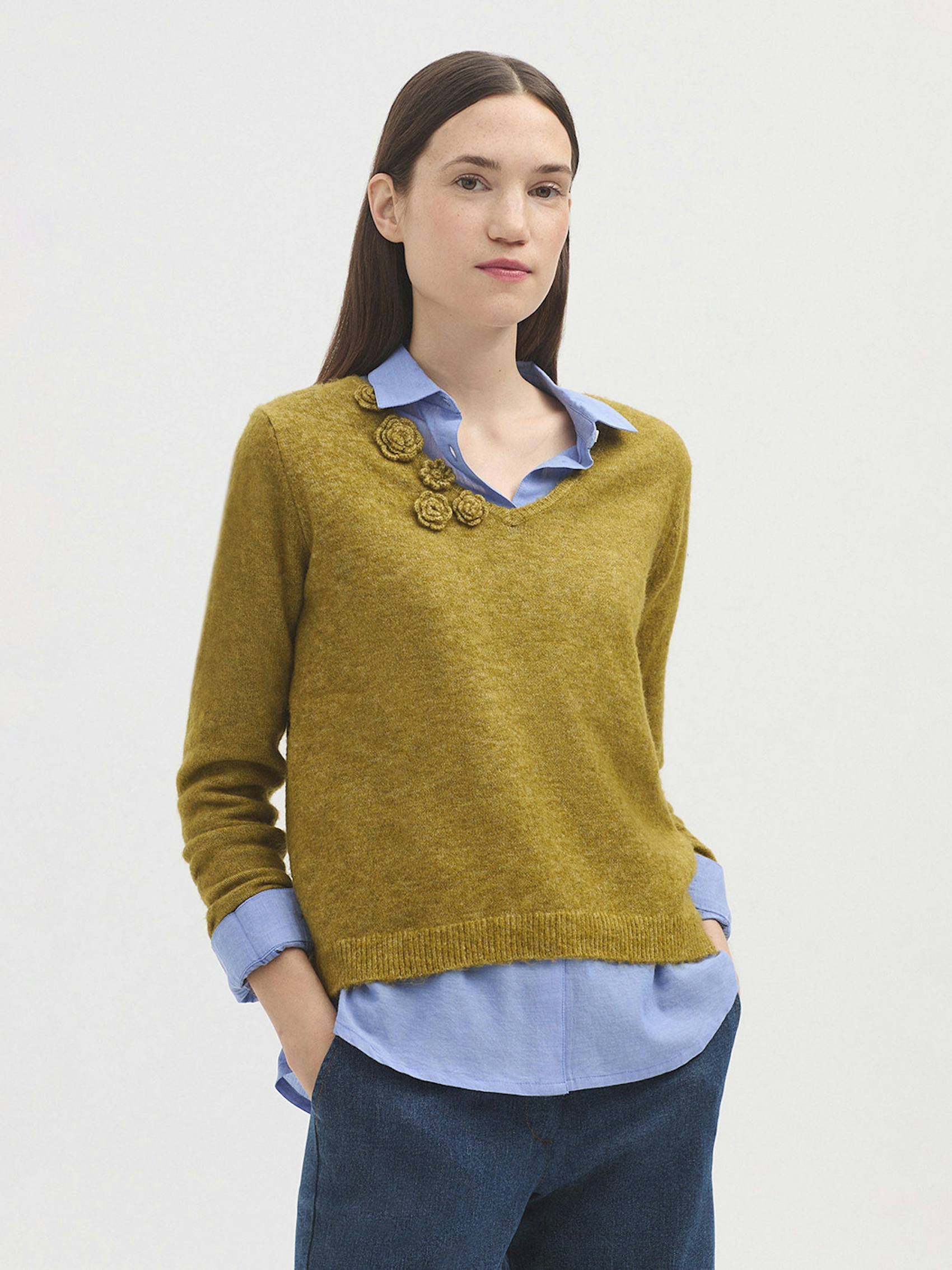Jersey bordado flores crochet 2