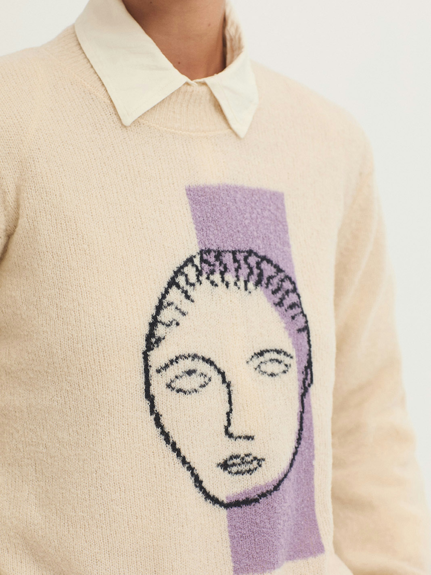 Bouclé wool jumper 0