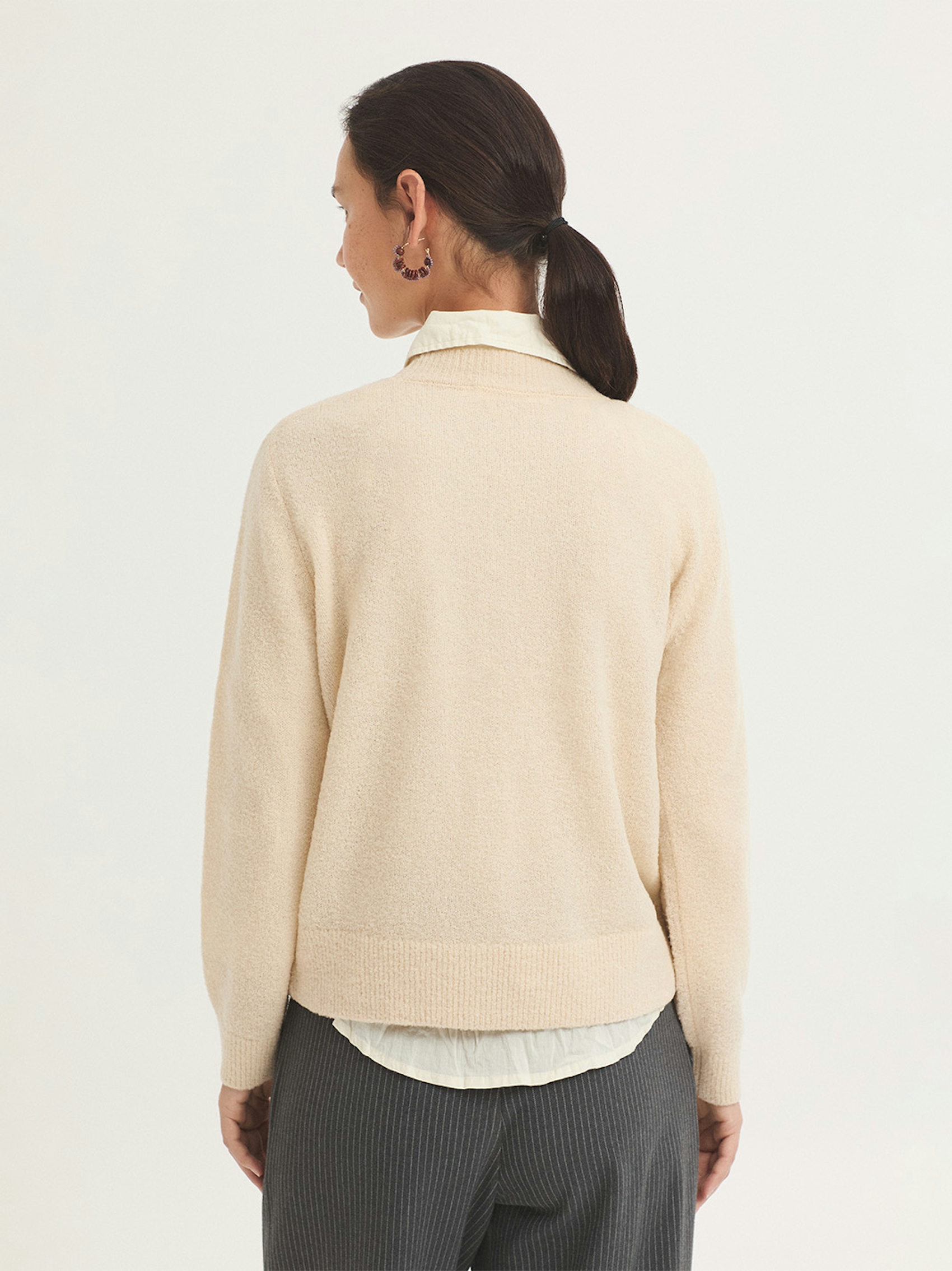Bouclé wool jumper 3