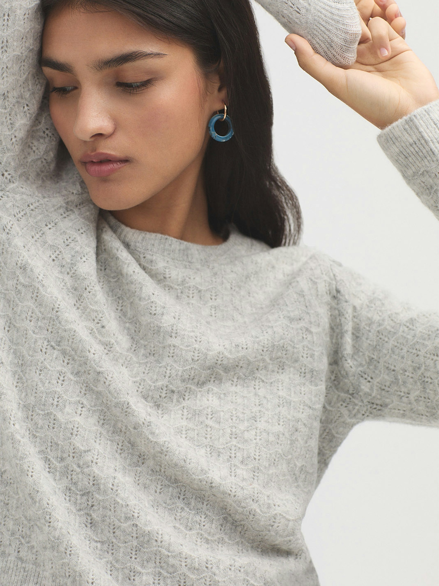 Openwork cashmere jumper 0