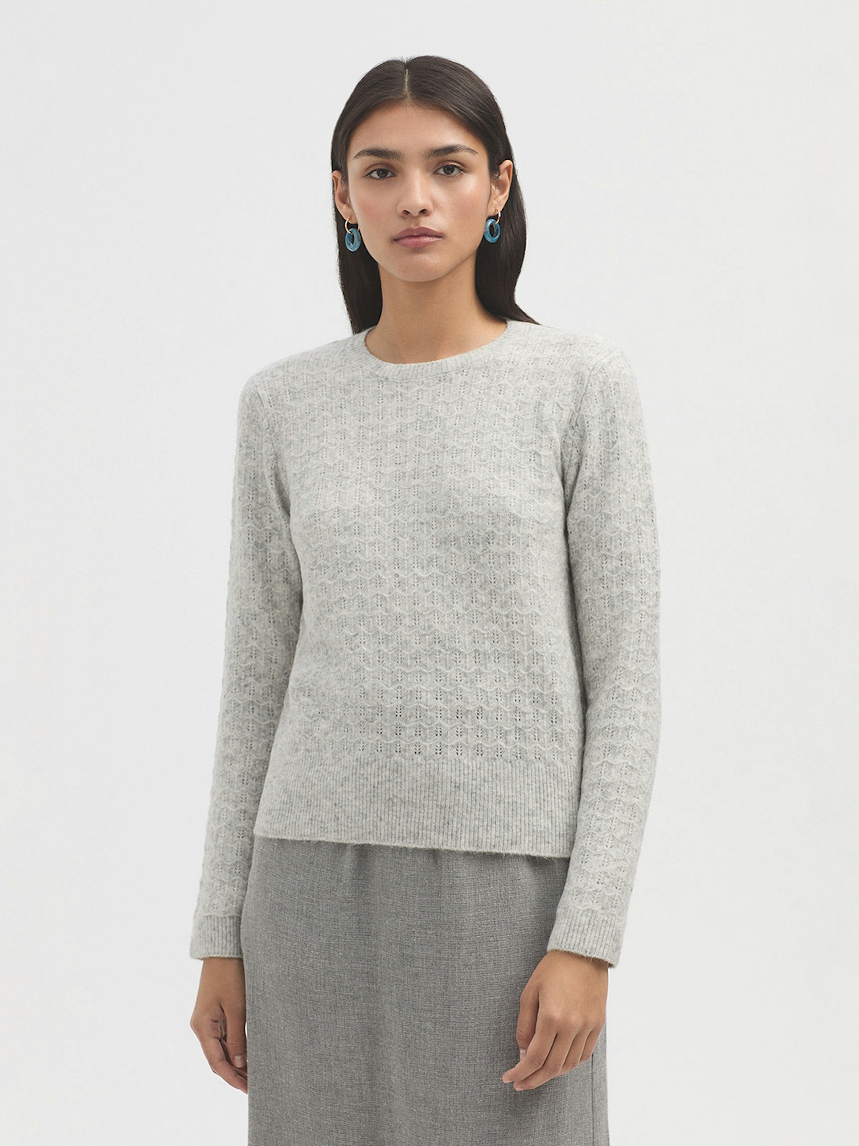 Openwork cashmere jumper 1