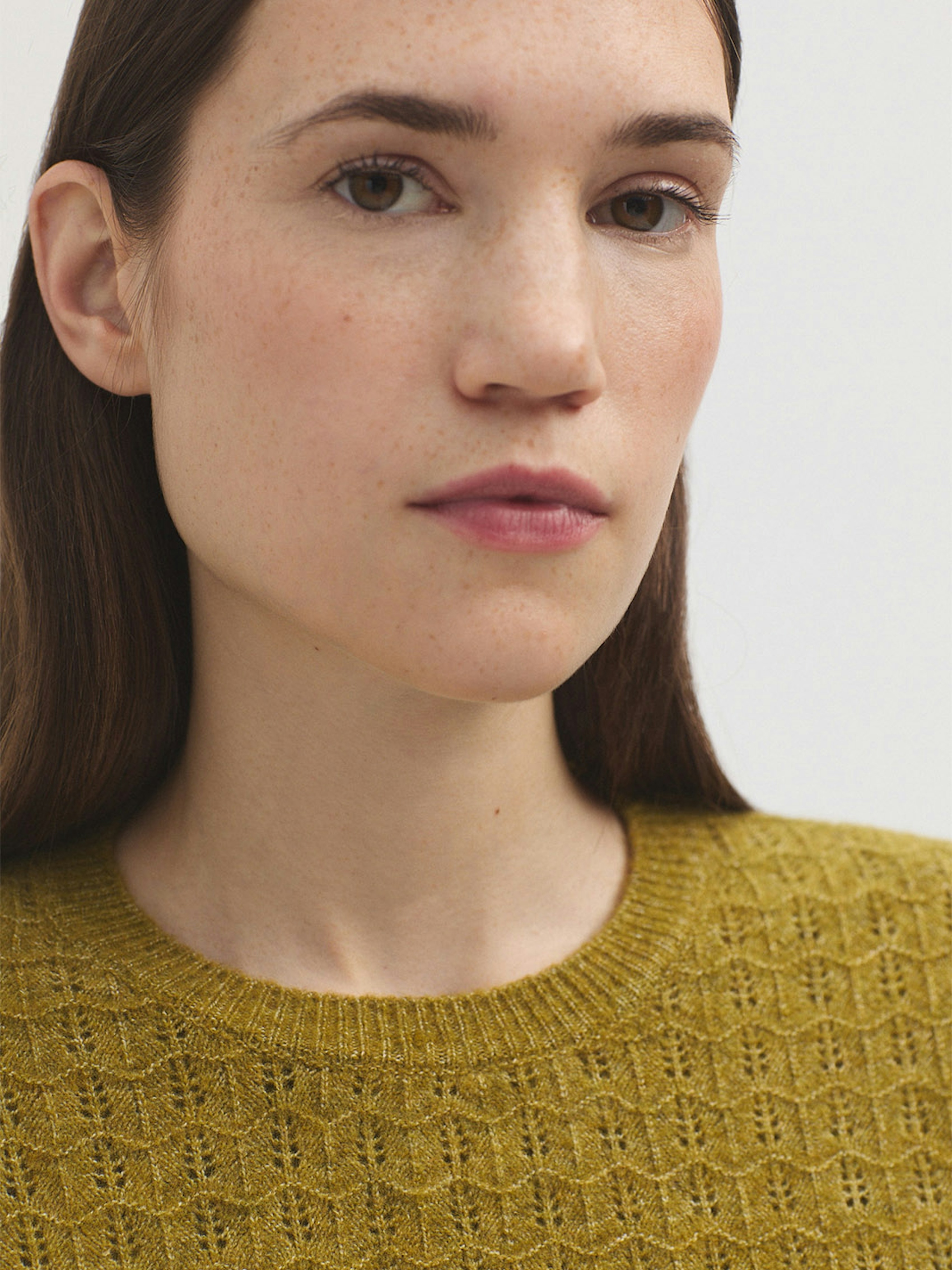 Openwork cashmere jumper