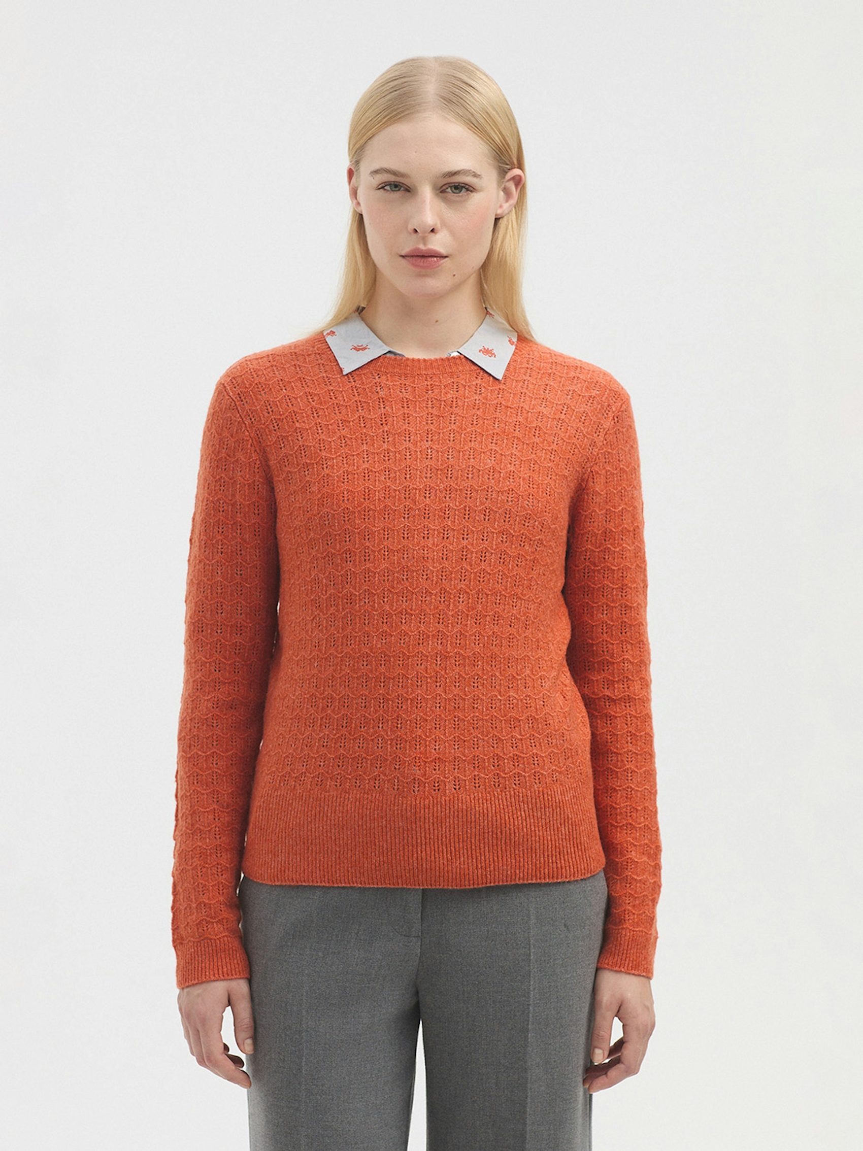Jersey calado con cashmere 1