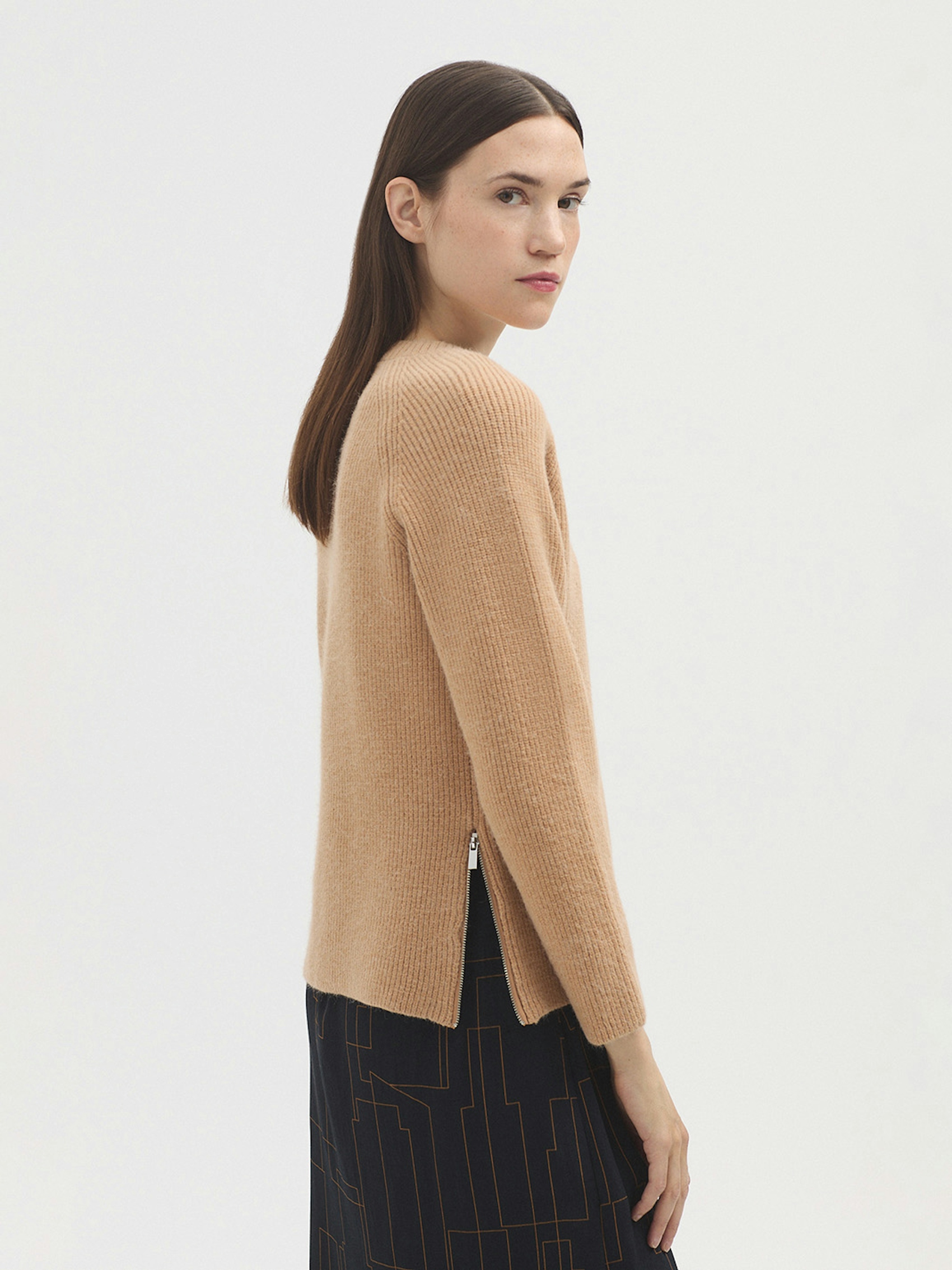 Side zip jumper