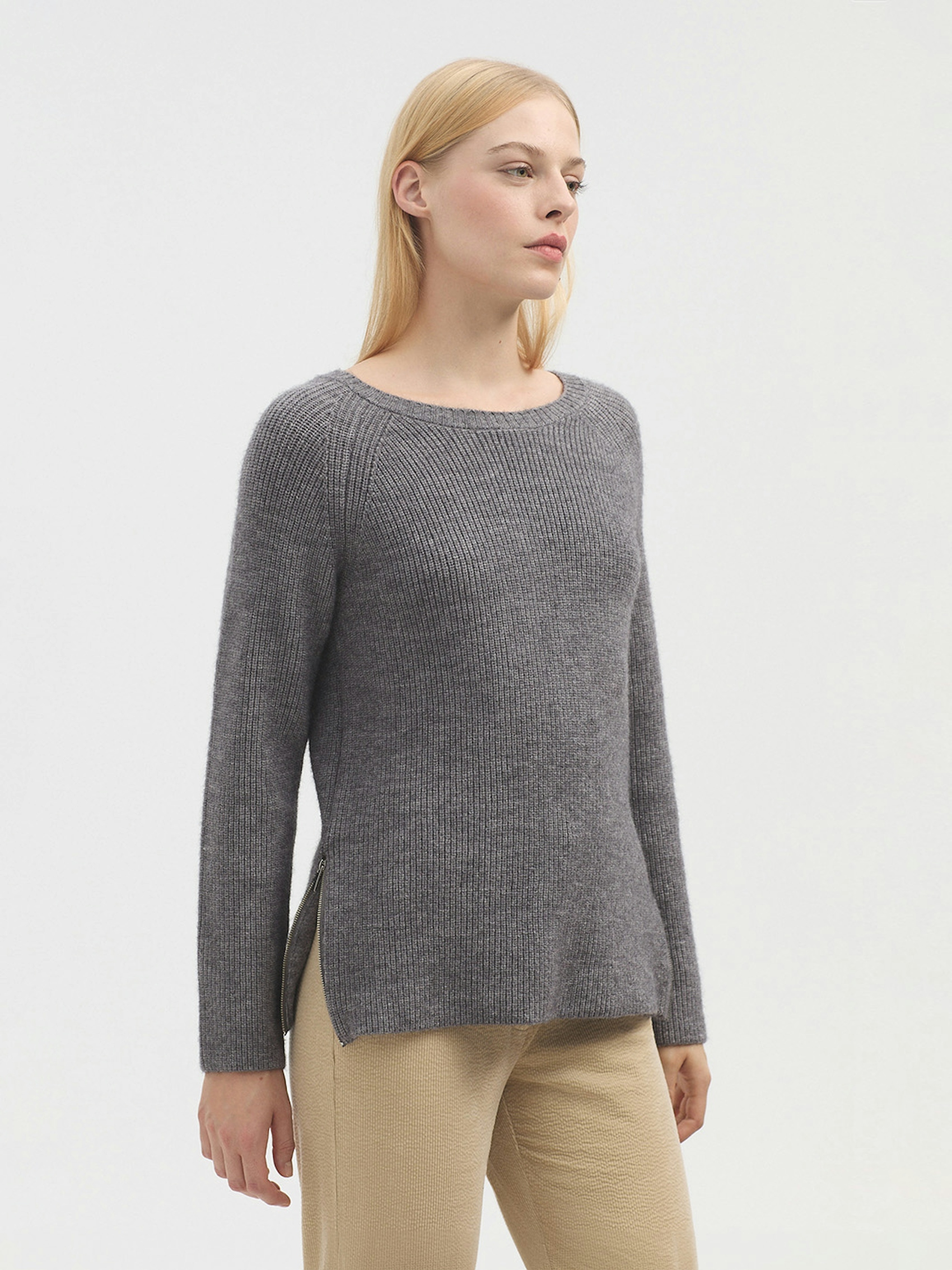 Side zip jumper