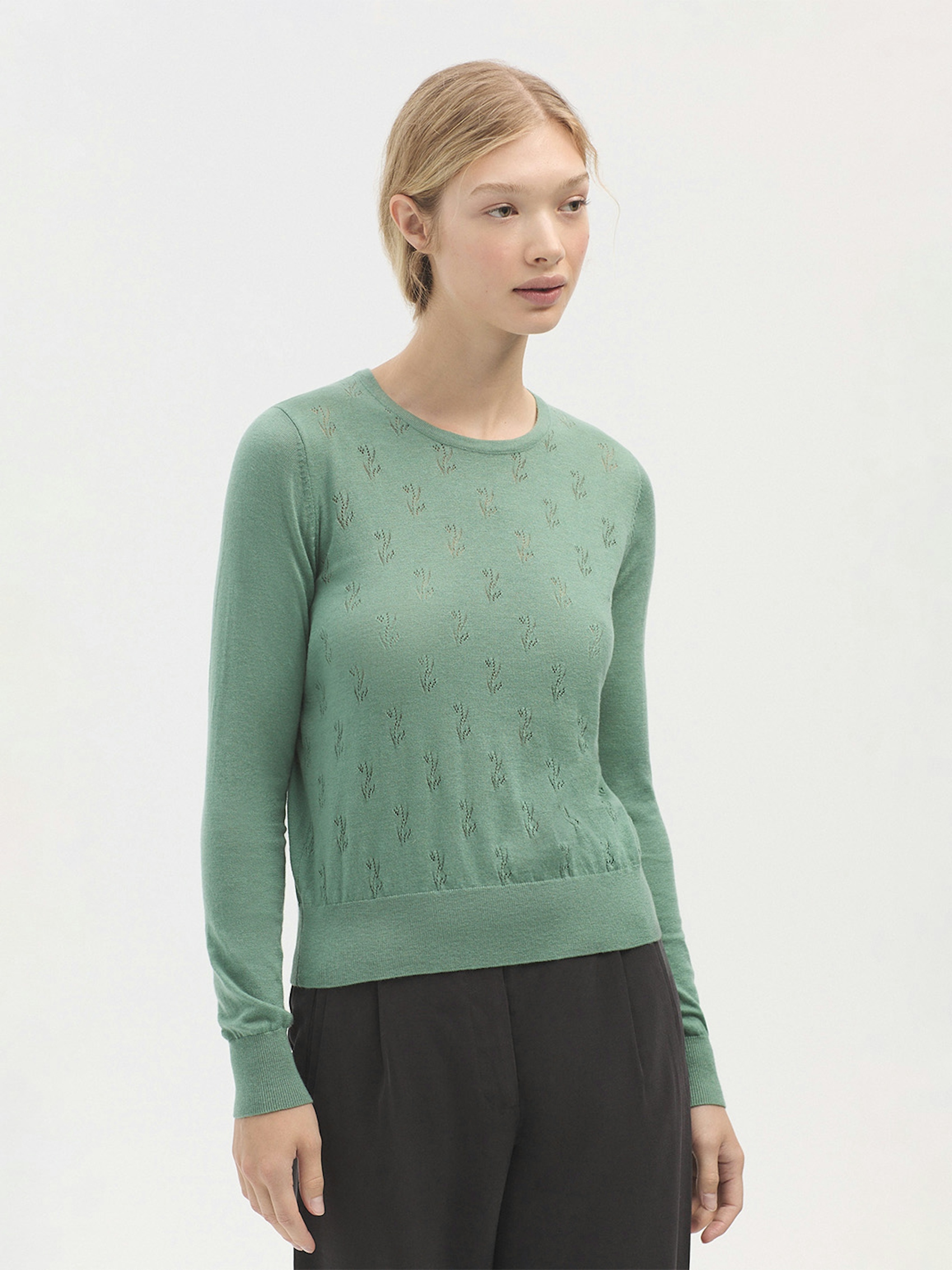 Openwork detailing jumper