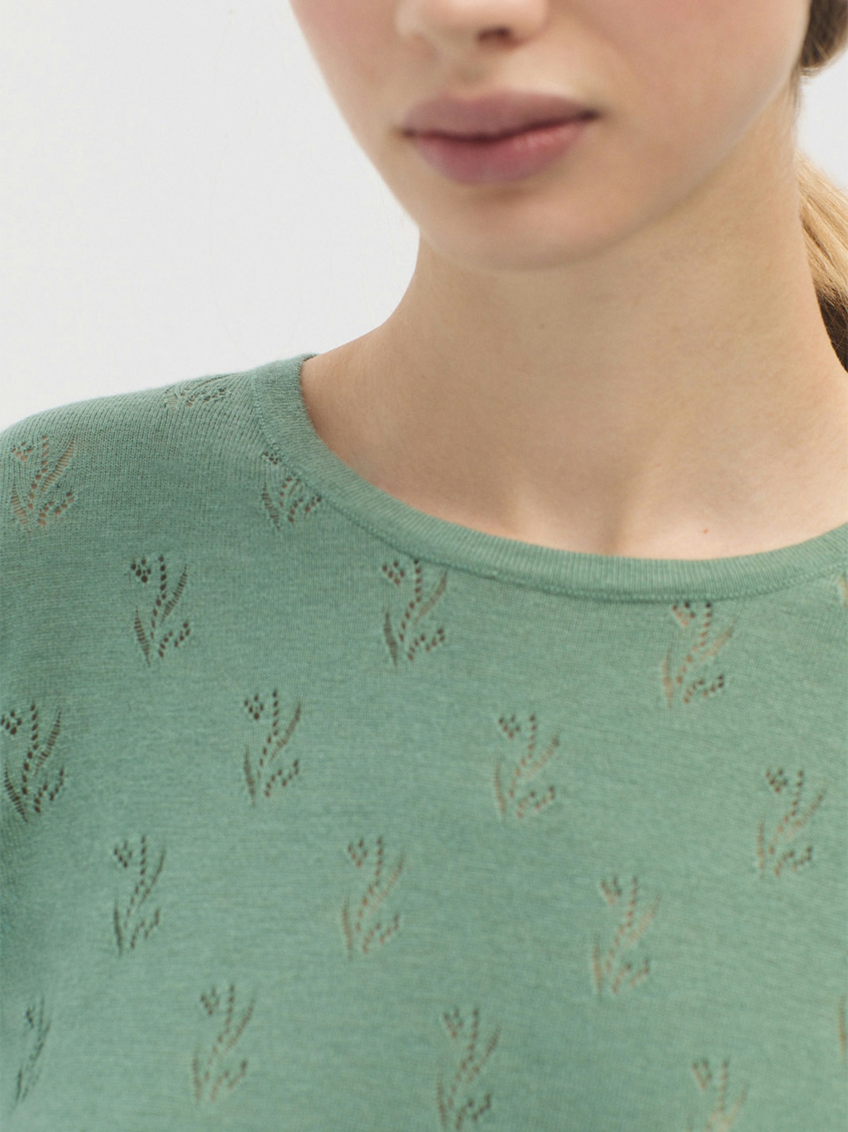 Openwork detailing jumper
