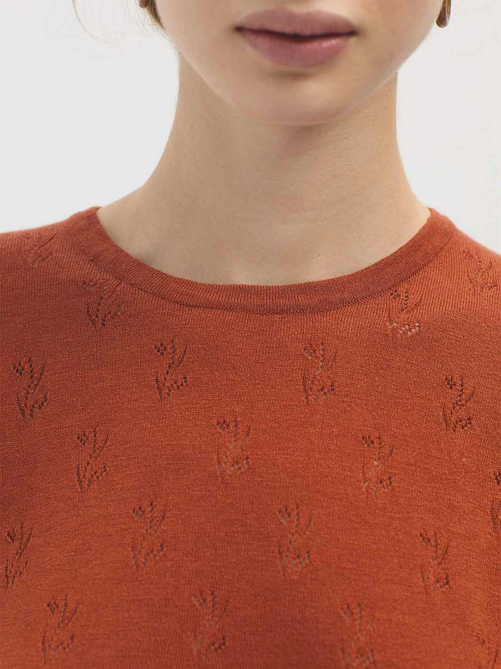 Openwork detailing jumper
