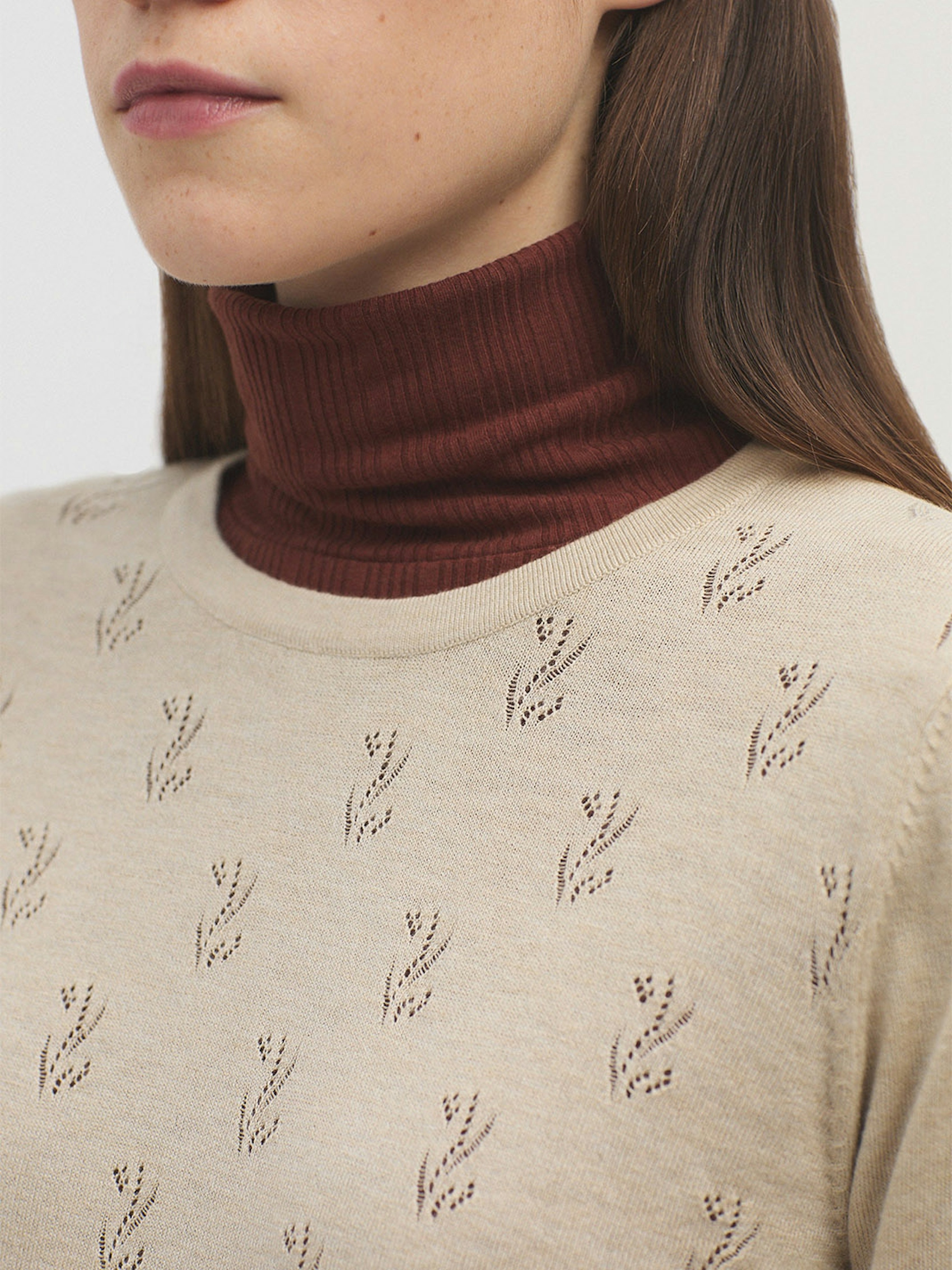 Openwork detailing jumper