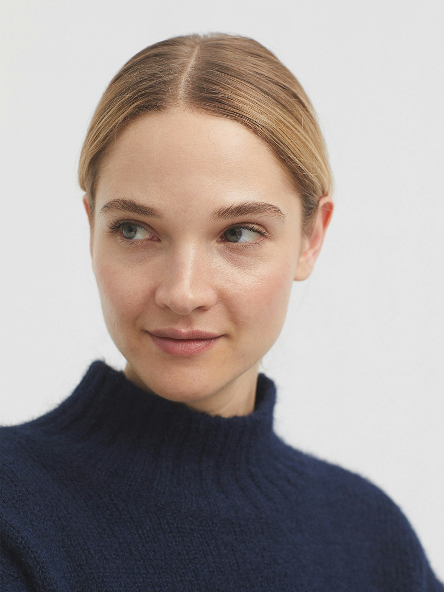 Chunky roll neck jumper