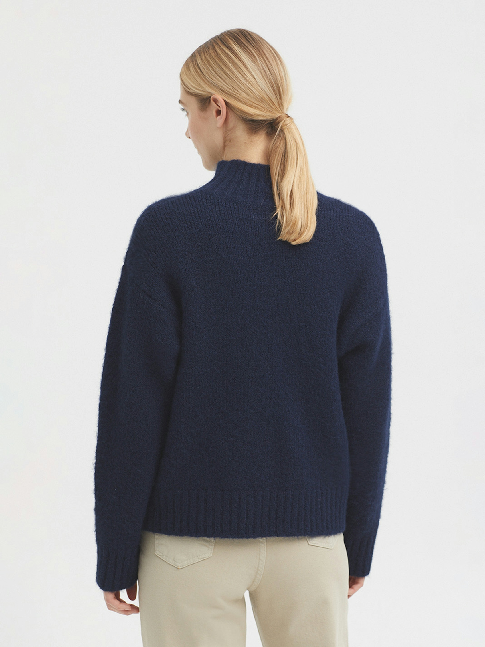 Chunky roll neck jumper