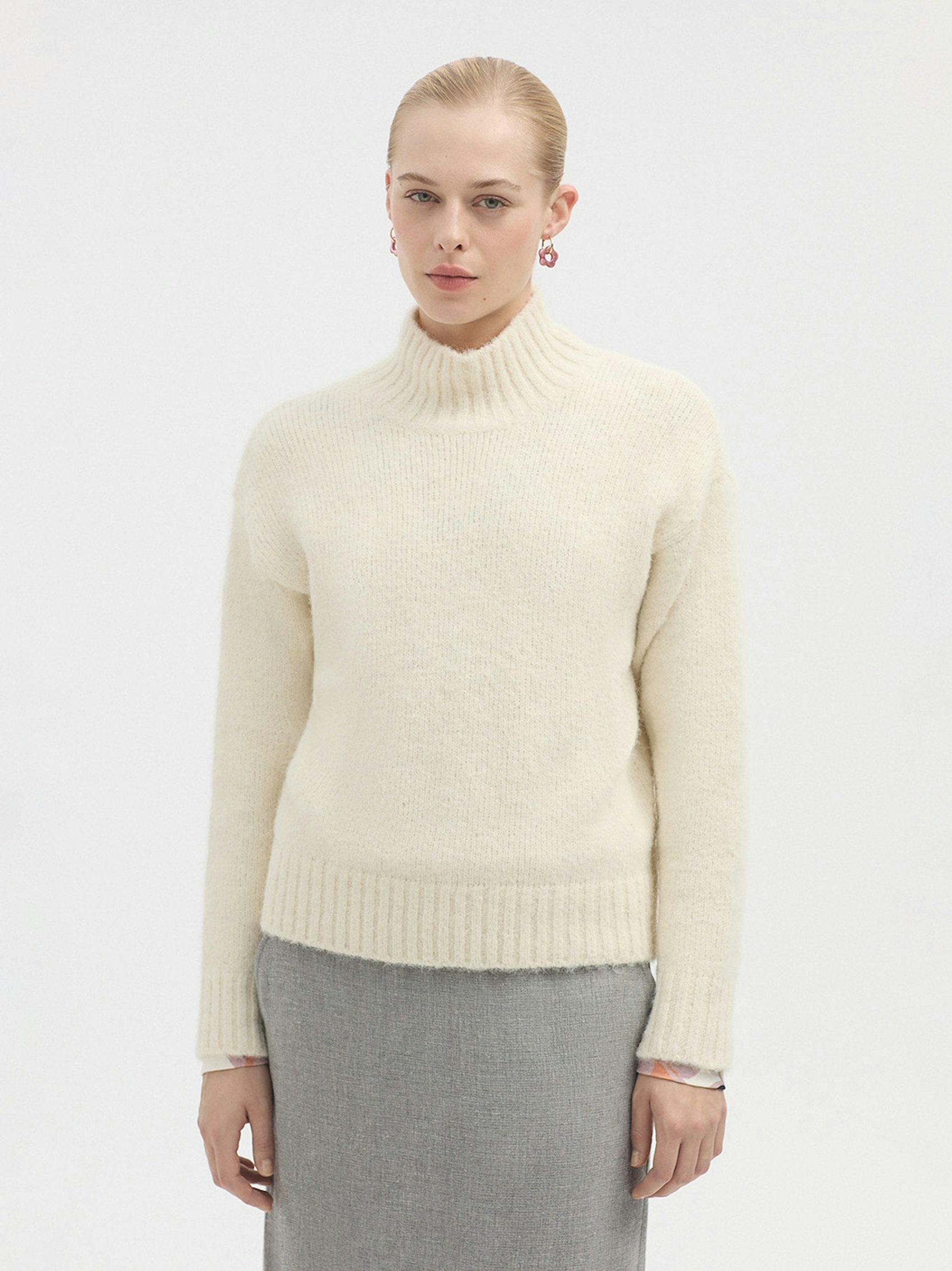 Chunky roll neck jumper