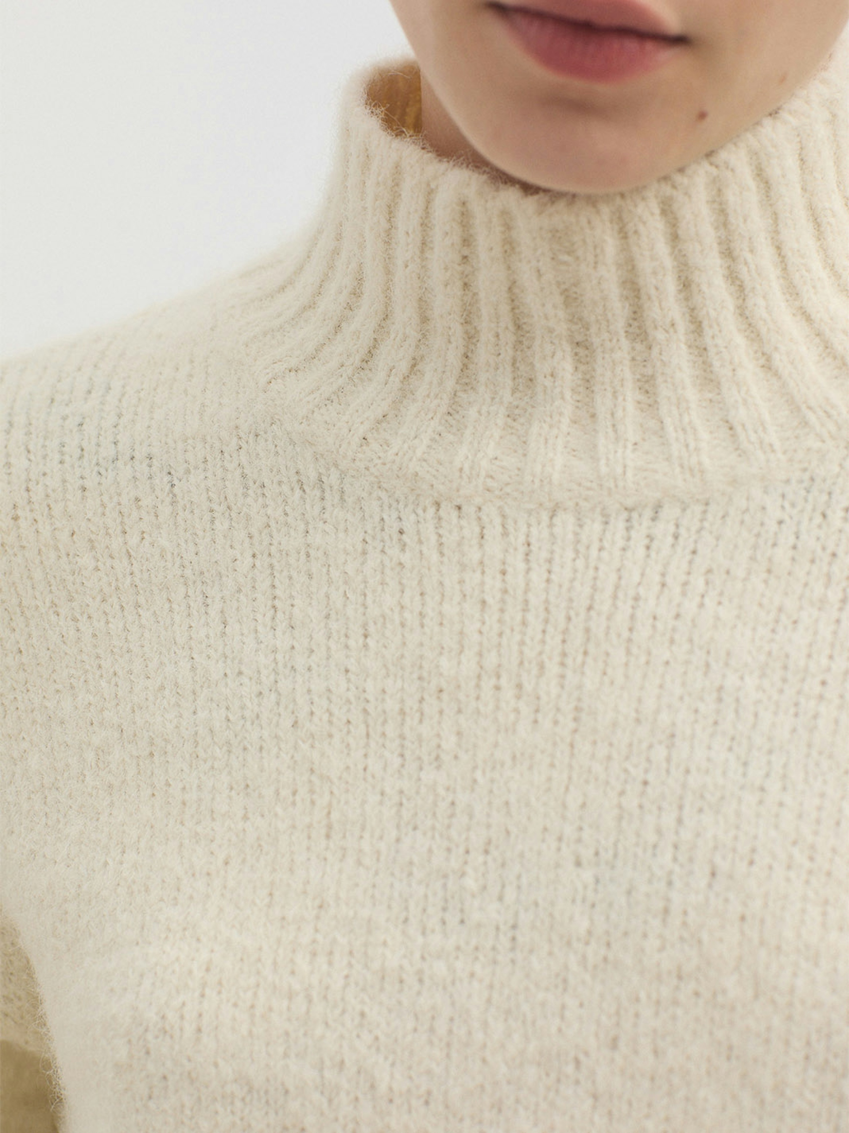 Chunky roll neck jumper