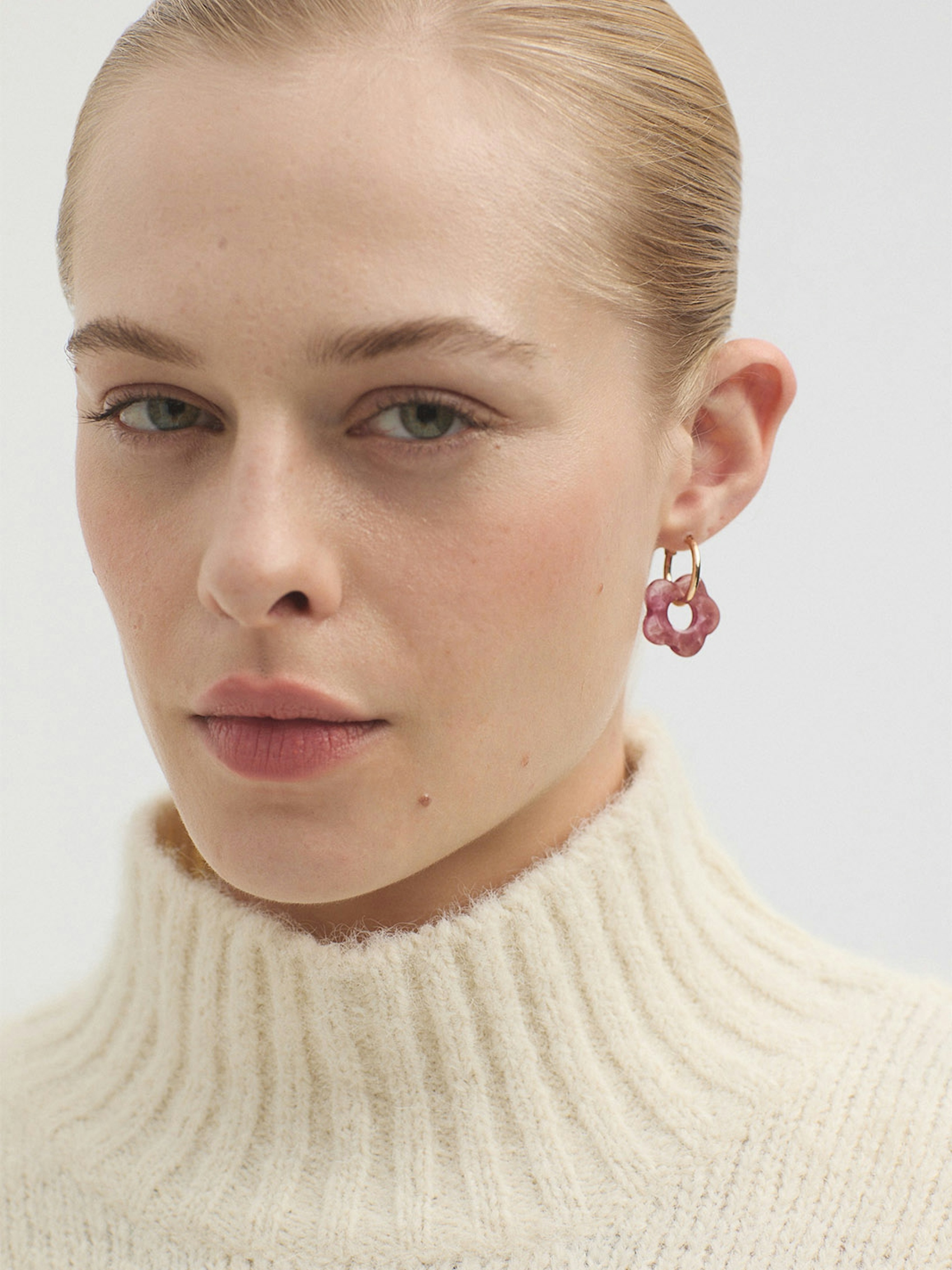 Chunky roll neck jumper