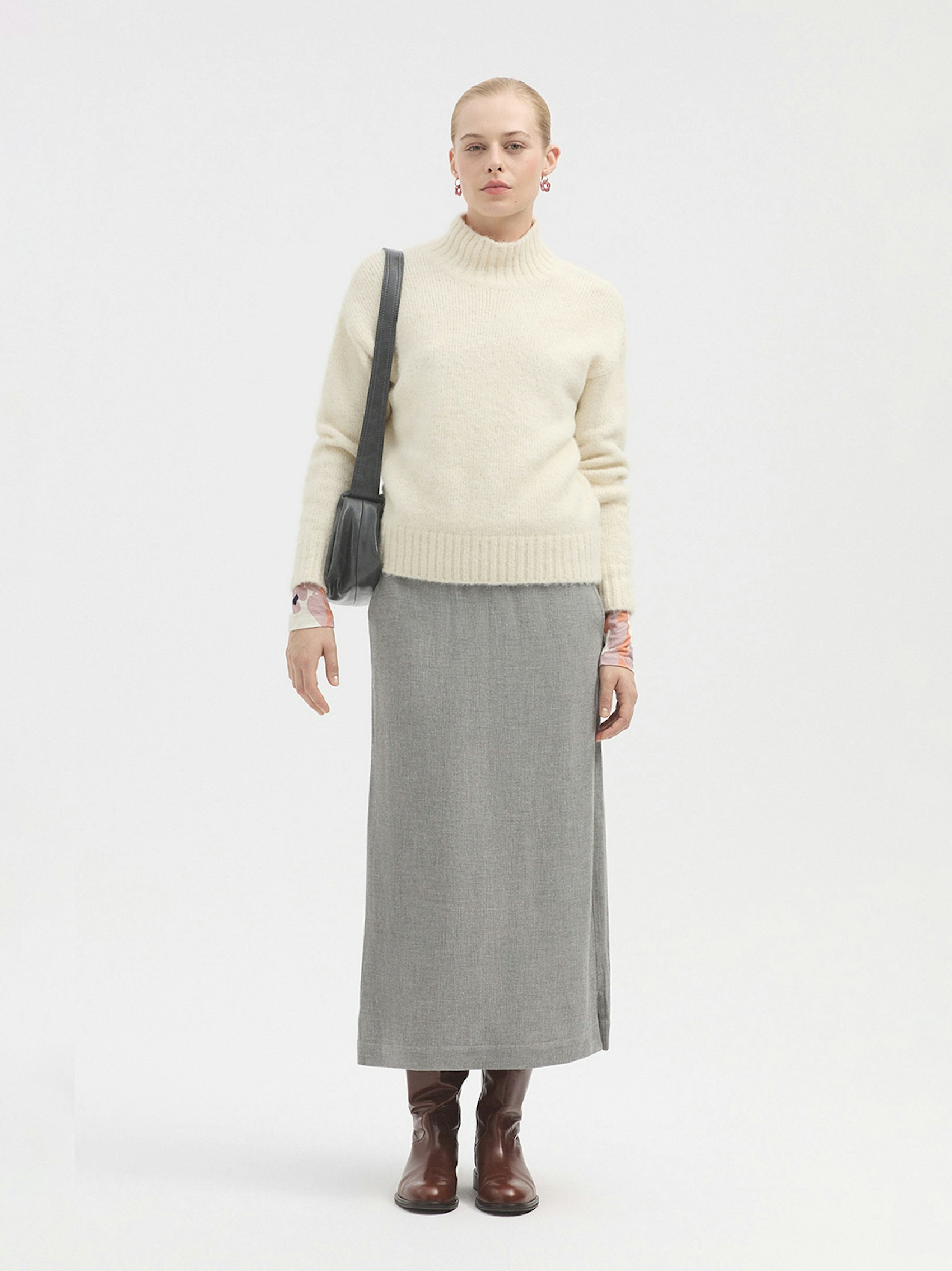 Chunky roll neck jumper