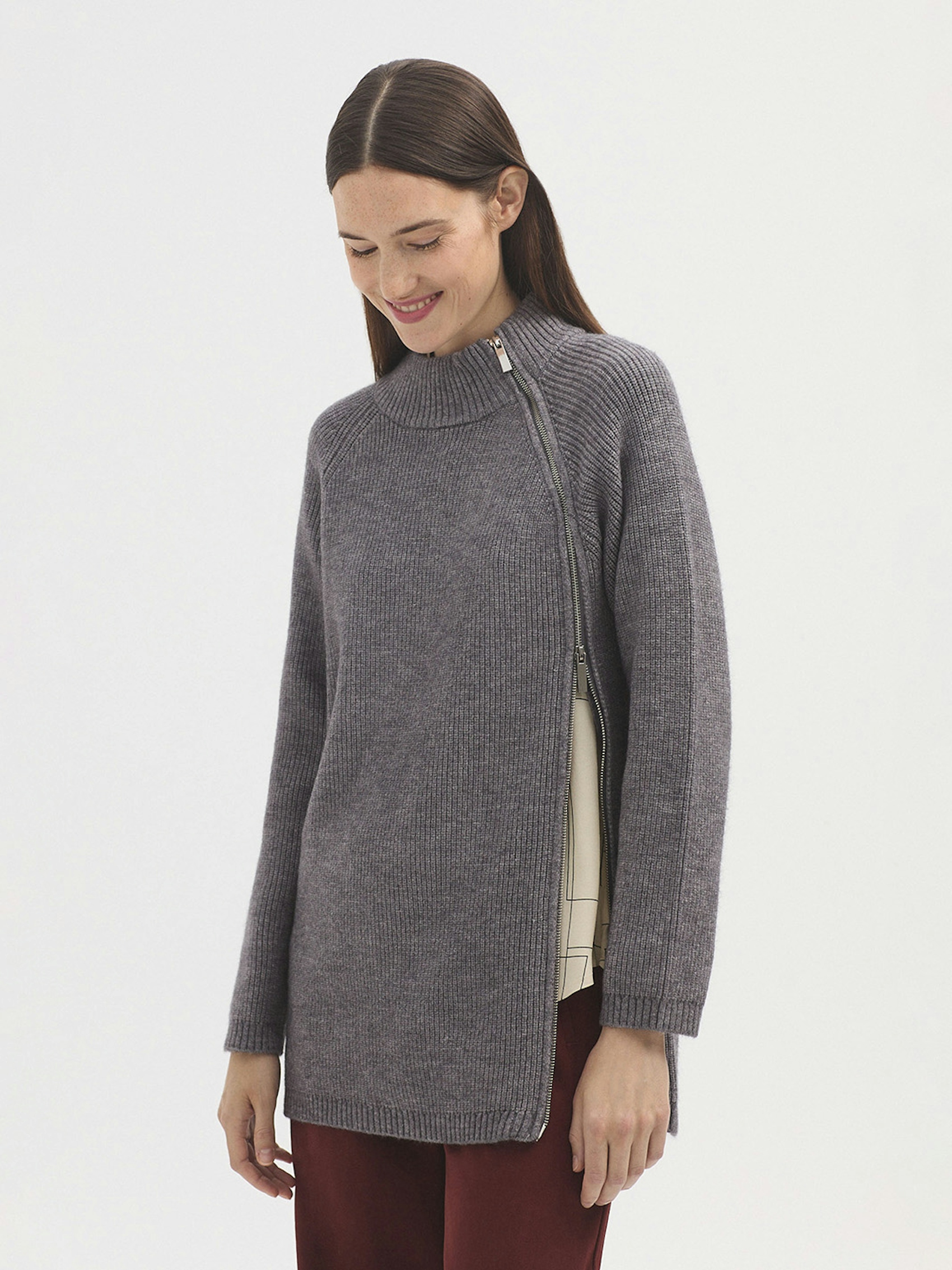 Long zip jumper