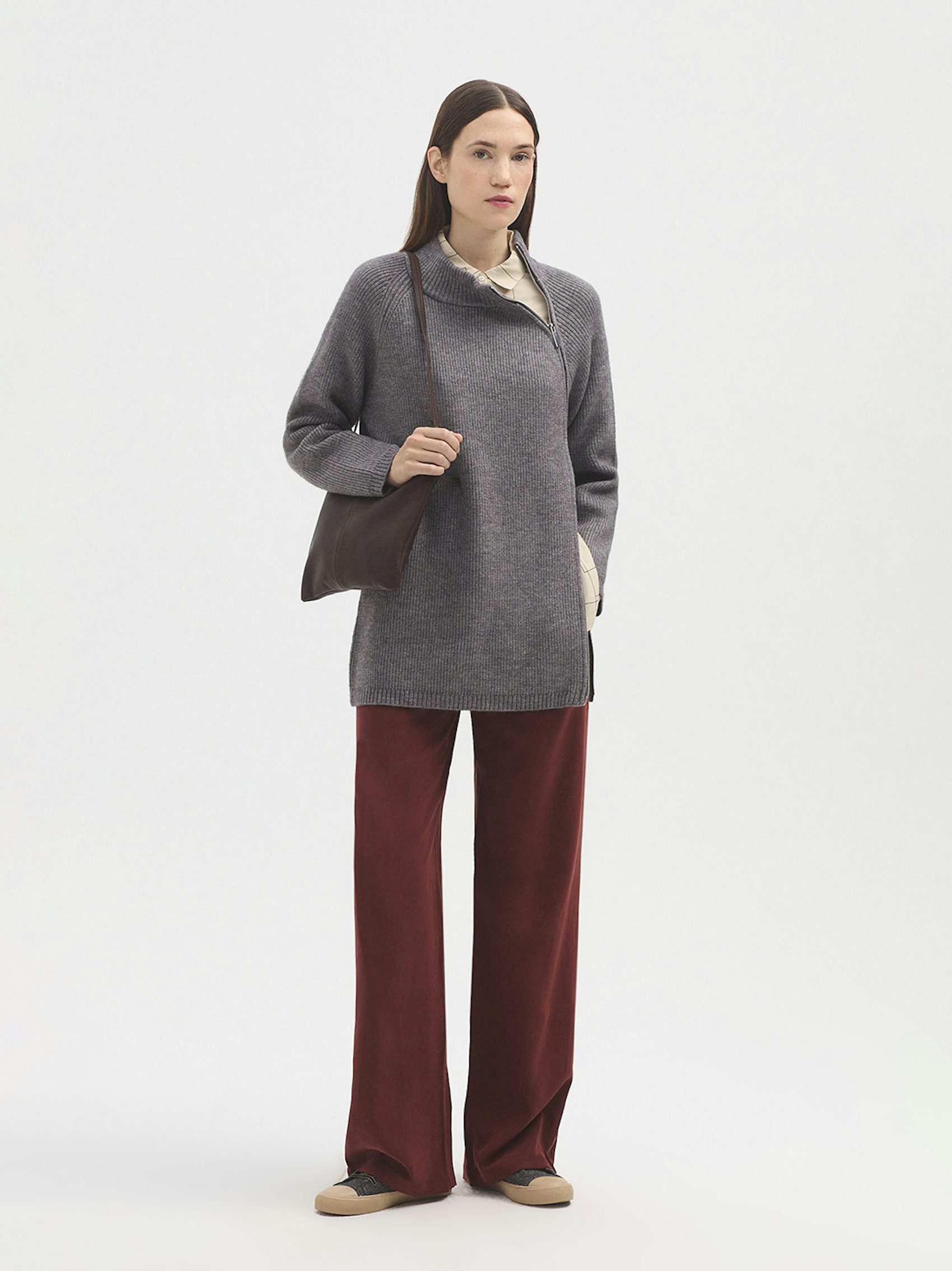 Long zip jumper