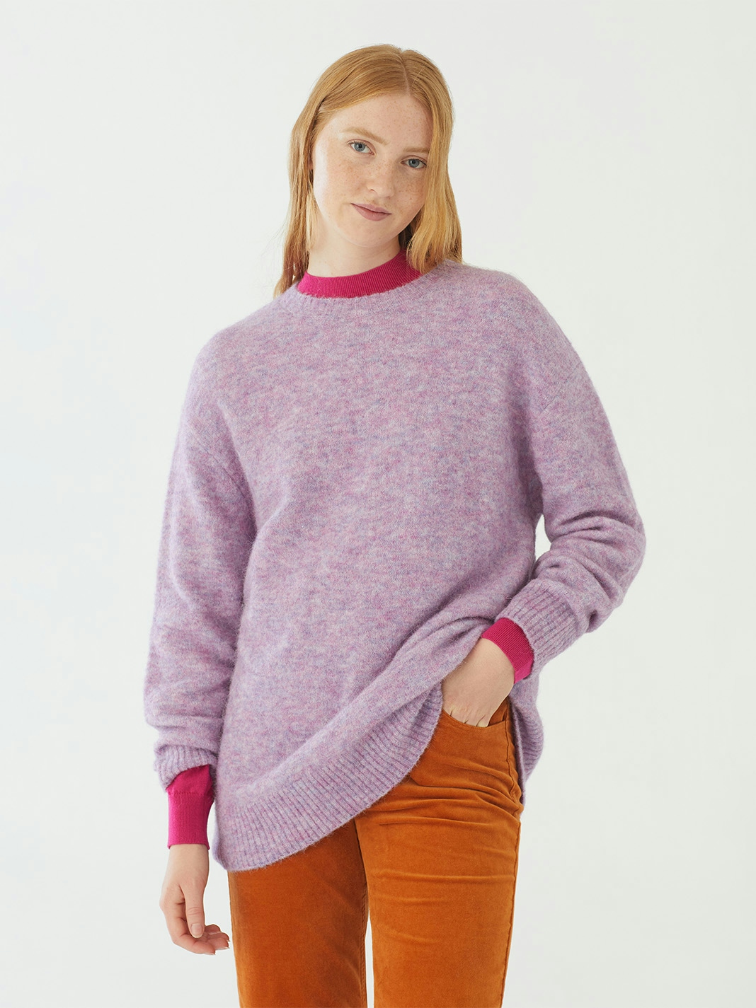 Sweater oversize marbled
