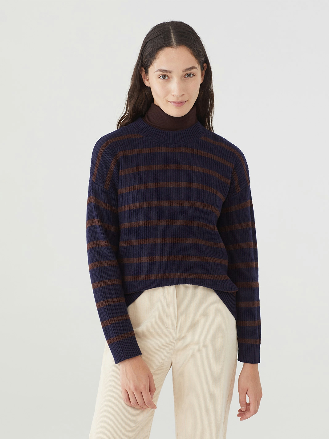 Pullover oversize a righe