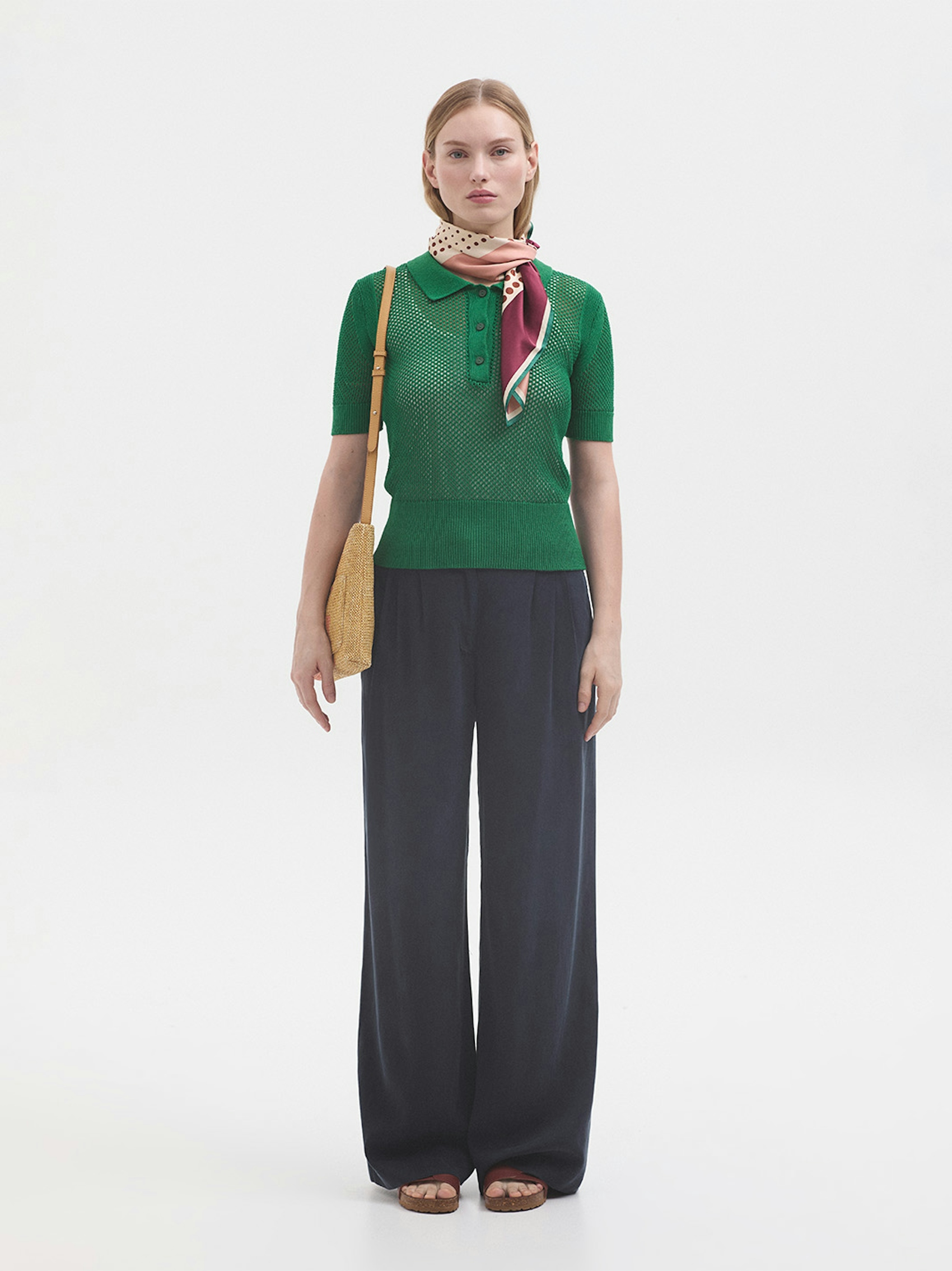 Buttoned polo shirt
