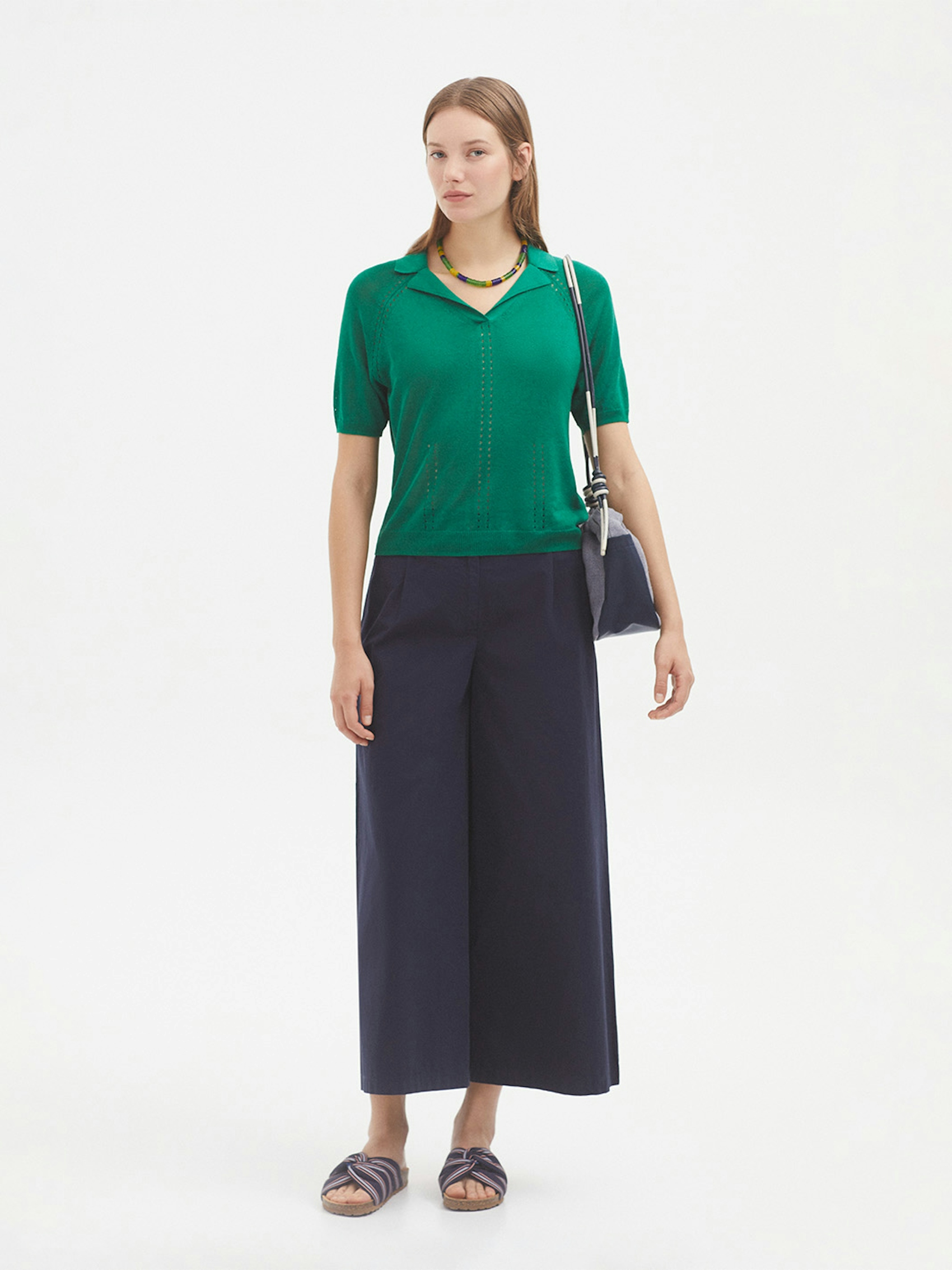 Short sleeve polo jumper