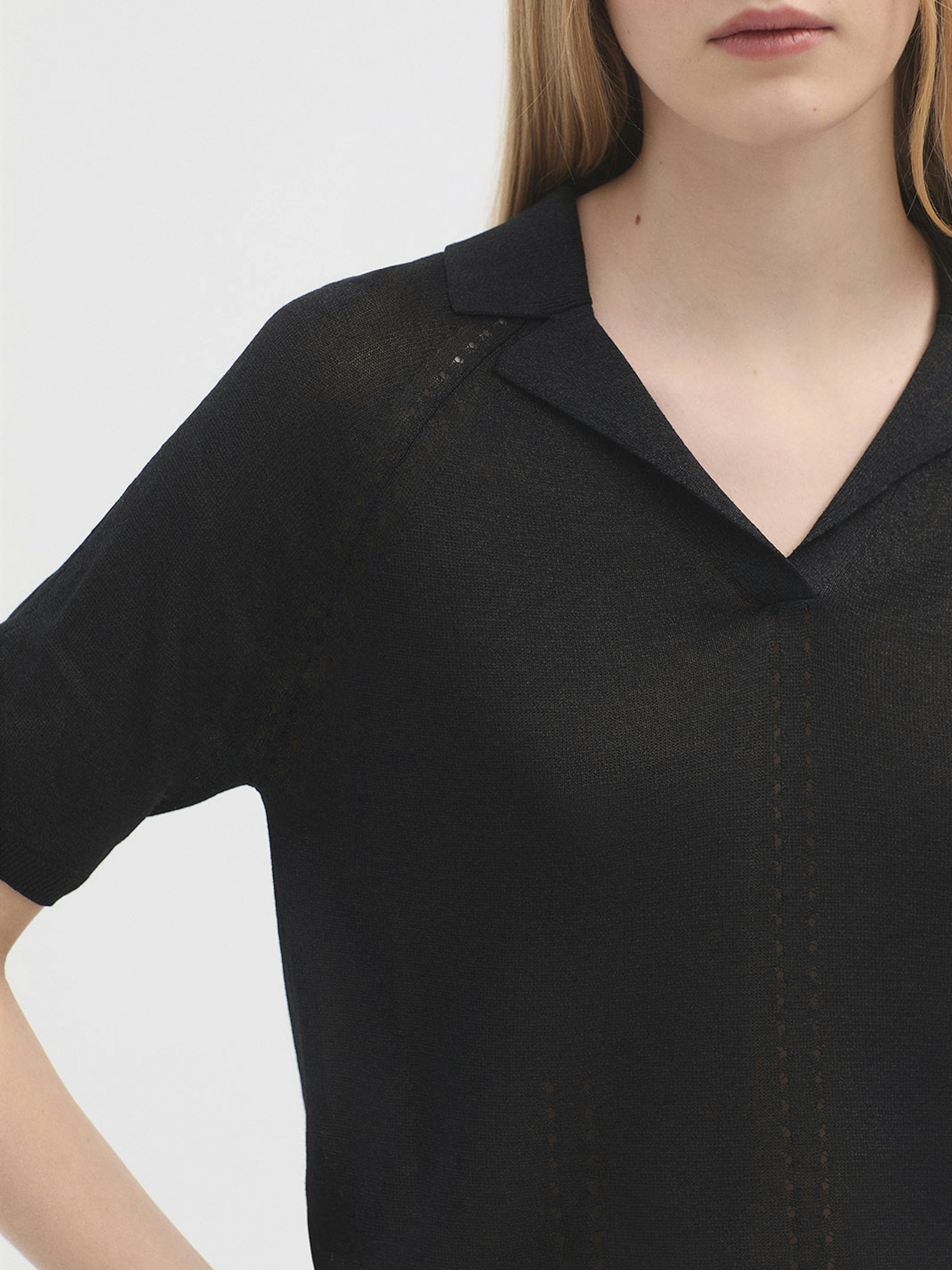 Short sleeve polo jumper