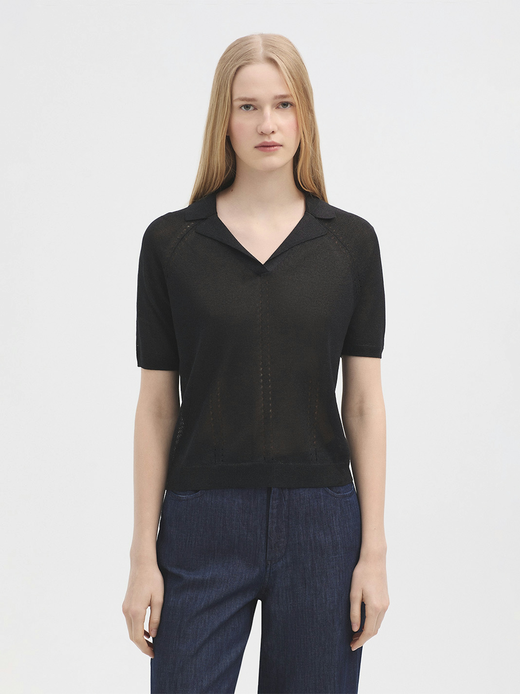 Short sleeve polo jumper